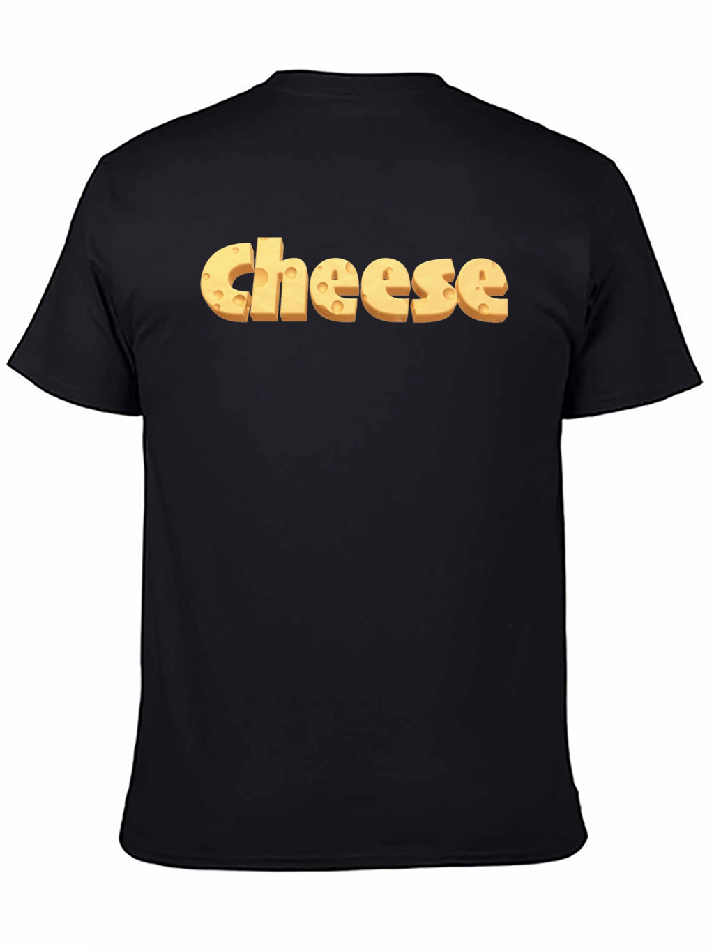 Cheese Graphic Black T-Shirt