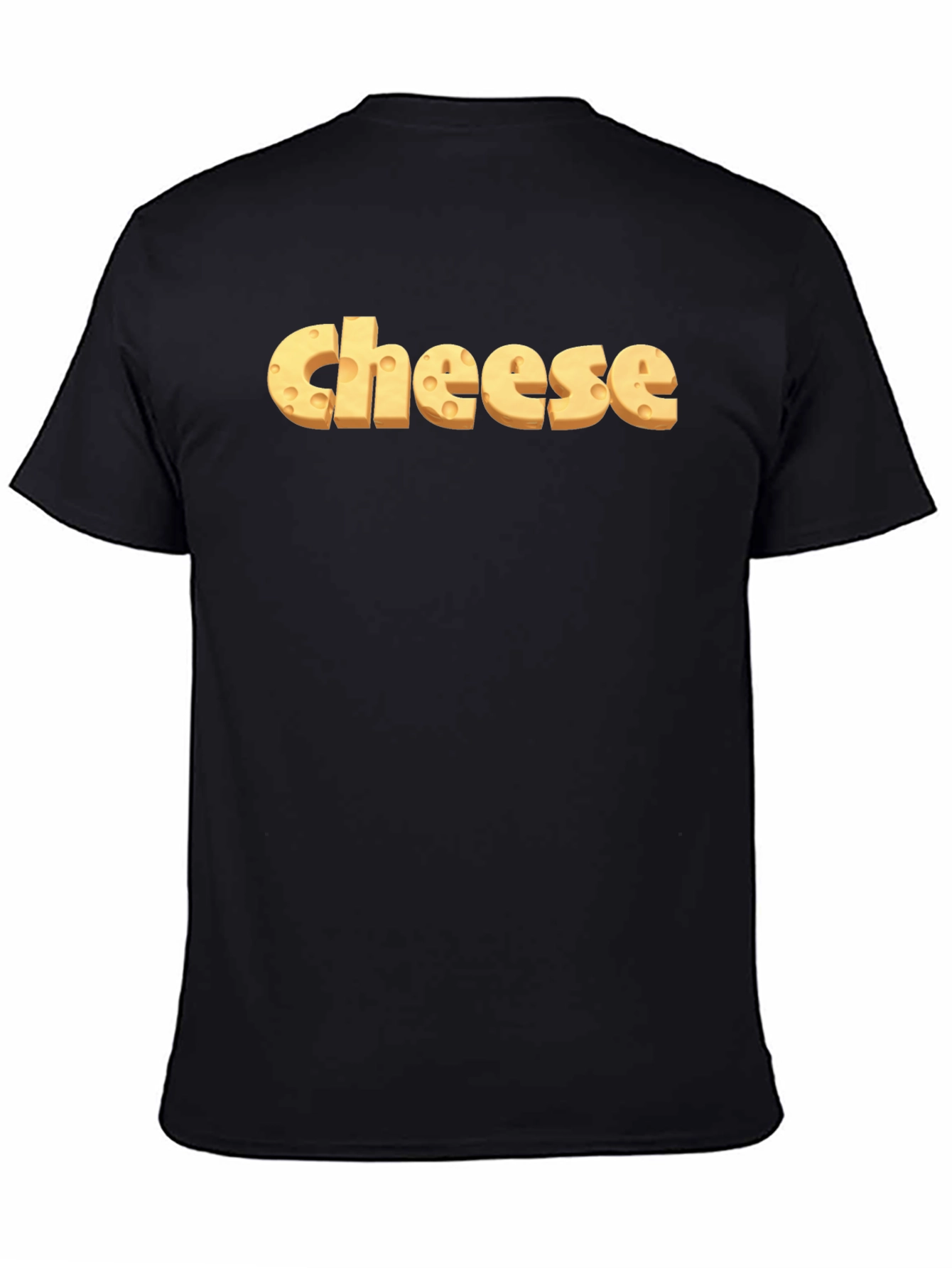 Cheese Graphic Black T-Shirt