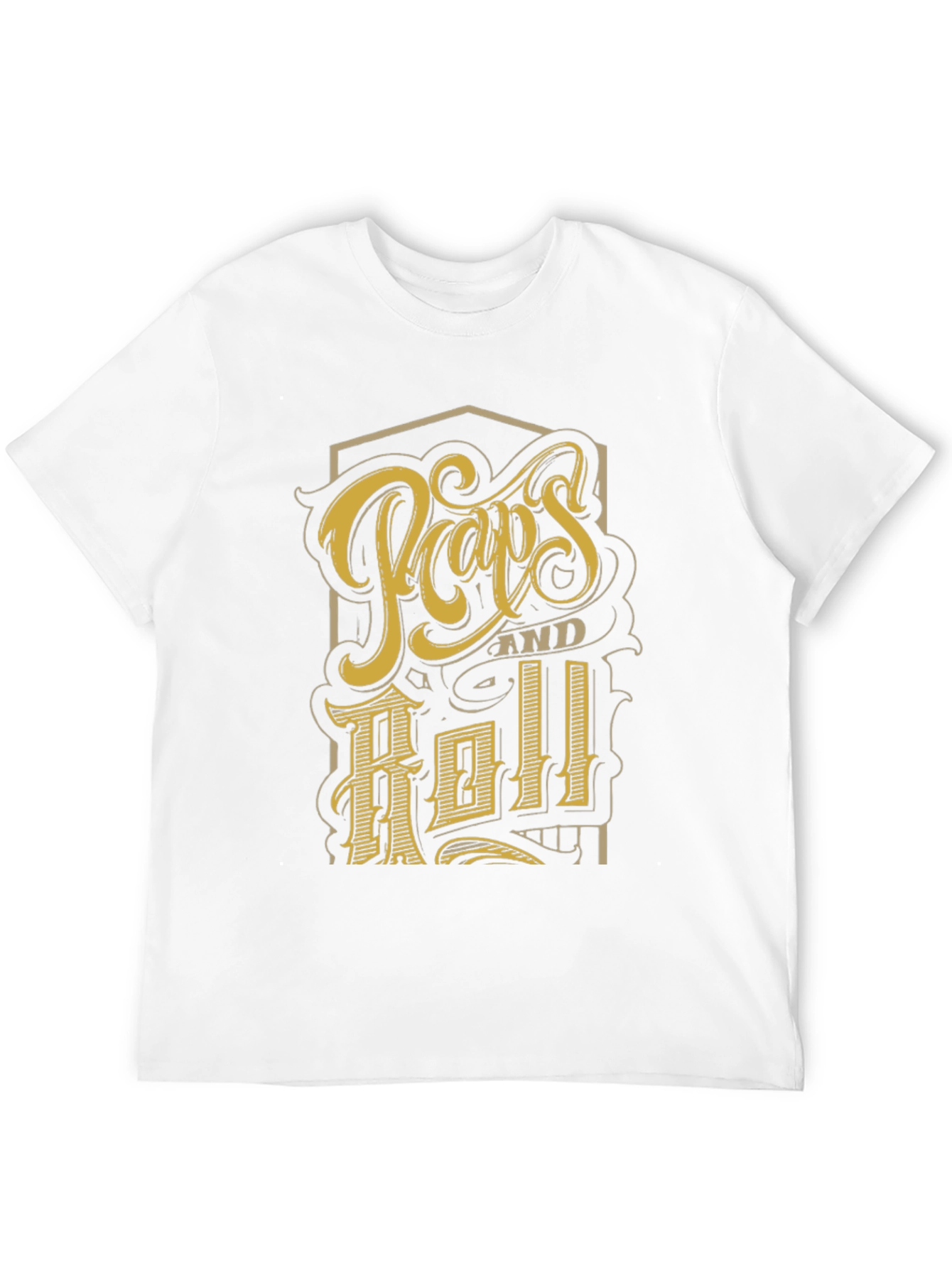 Retro Pops and Roll Graphic Print Black T-Shirt