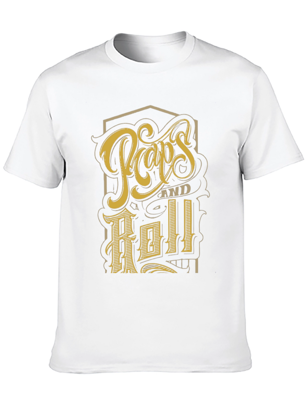 Retro Pops and Roll Graphic Print Black T-Shirt
