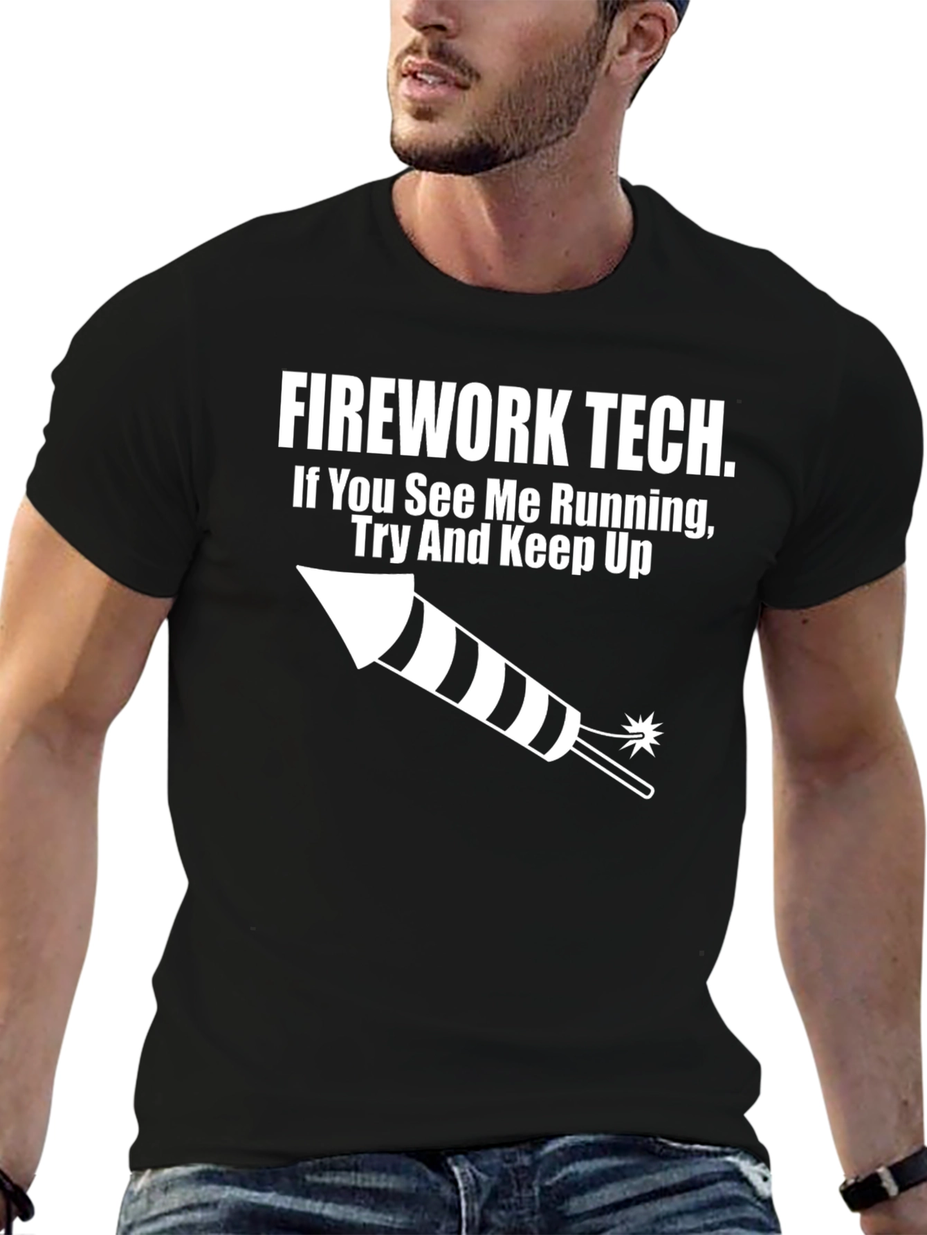 Firework Tech Graphic Tee - Try And Keep Up