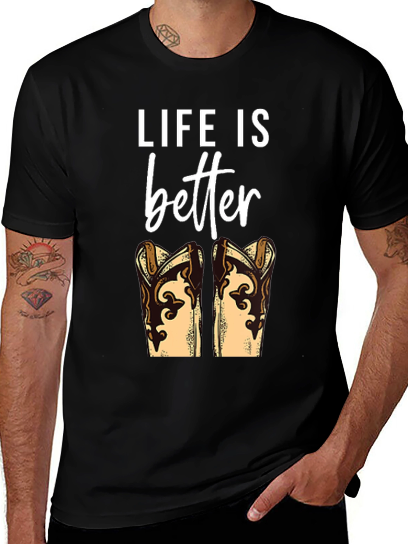 Life is Better with Boots T-Shirt