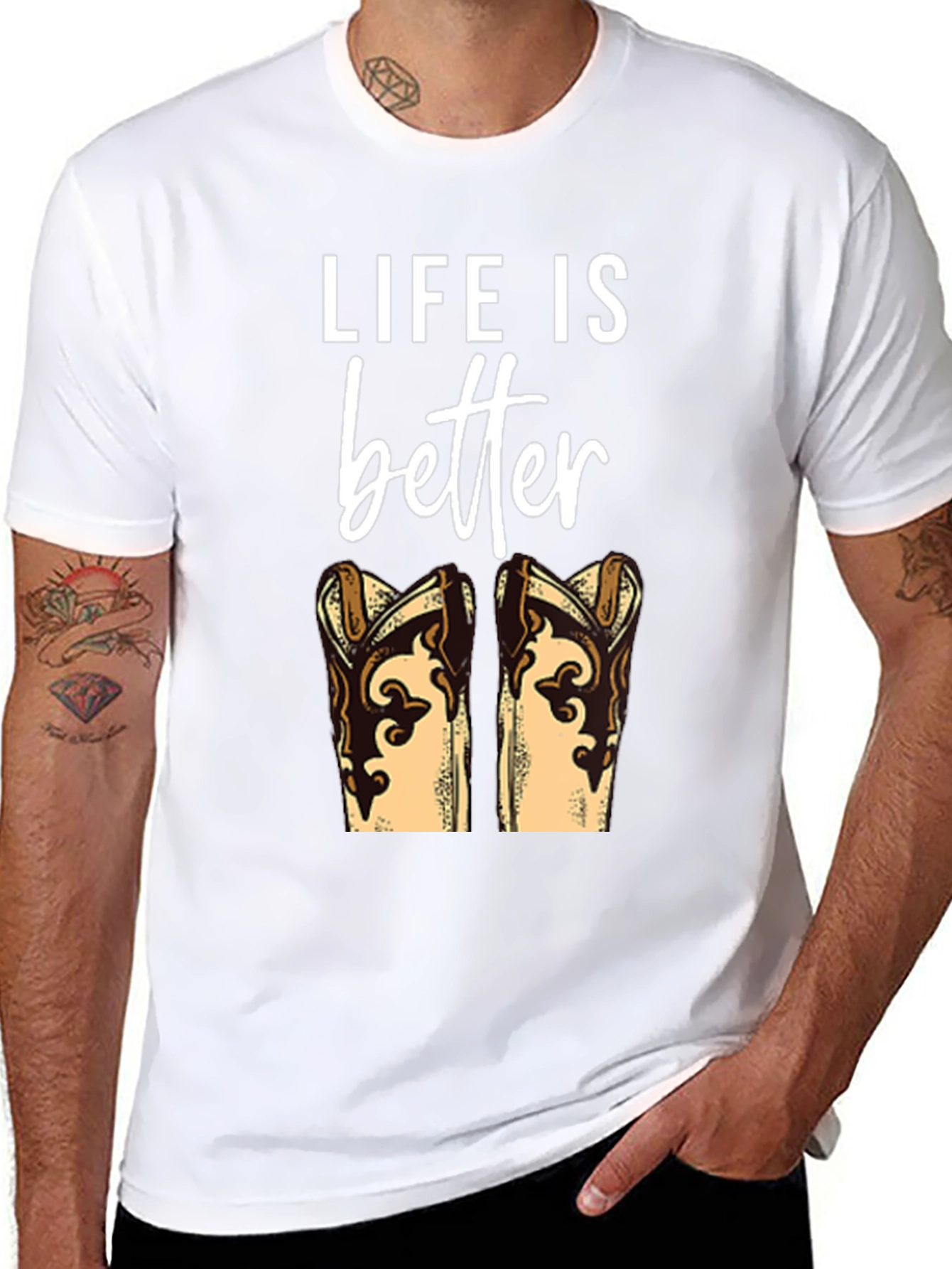 Life is Better with Boots T-Shirt
