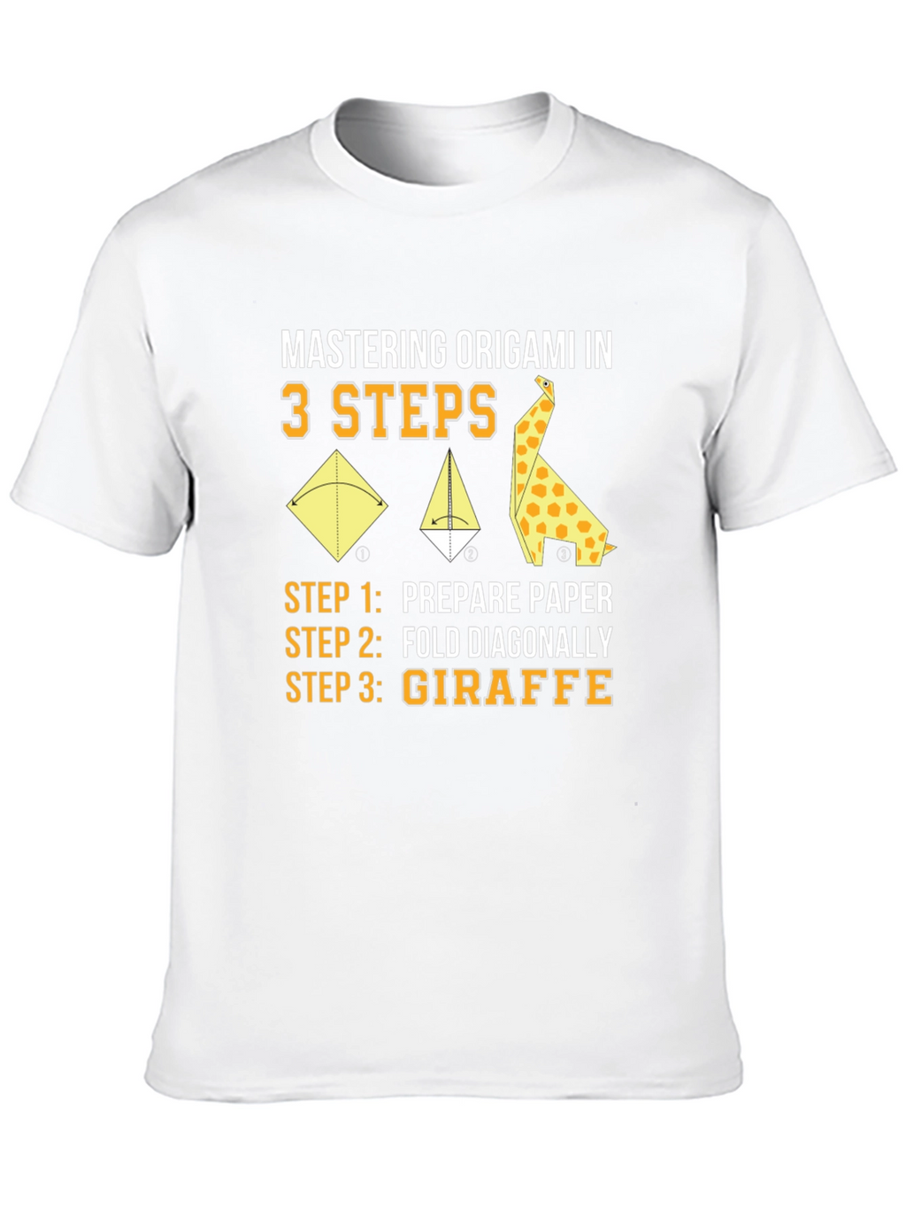 Origami Giraffe 3-Step T-Shirt