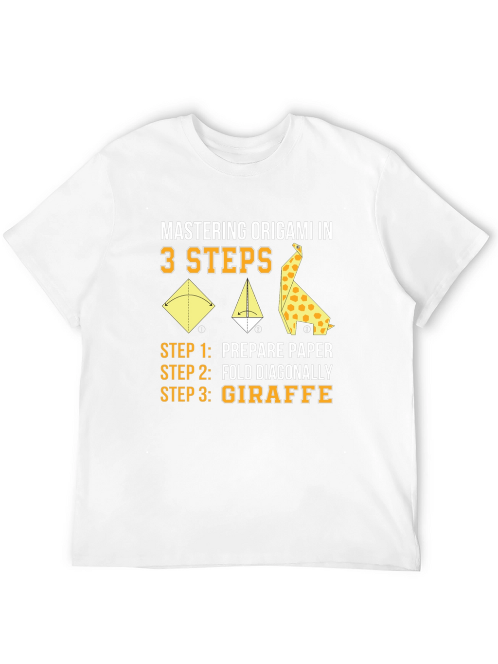 Origami Giraffe 3-Step T-Shirt