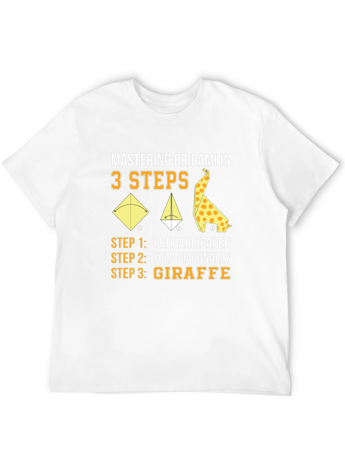 Origami Giraffe 3-Step T-Shirt
