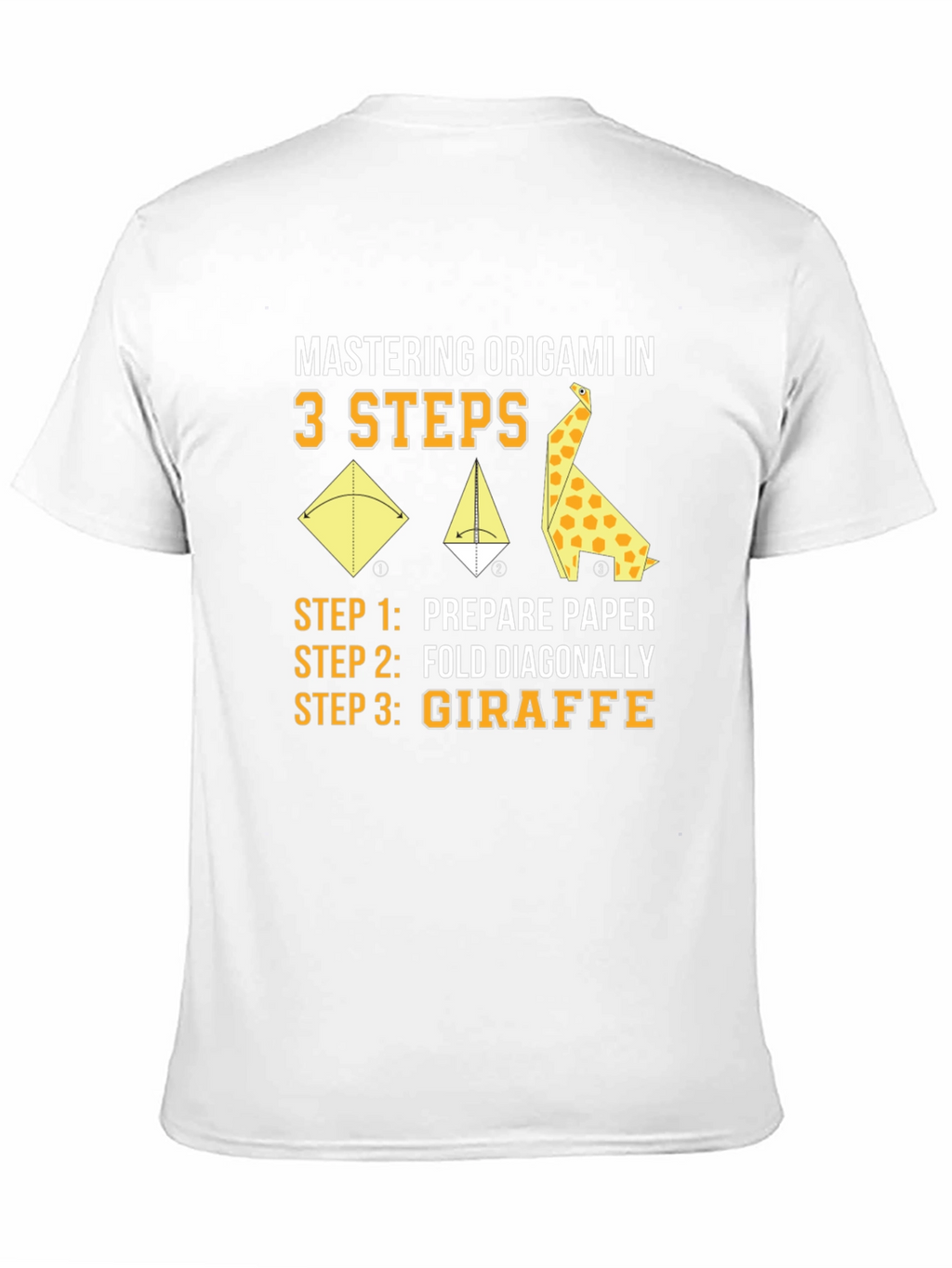 Origami Giraffe 3-Step T-Shirt