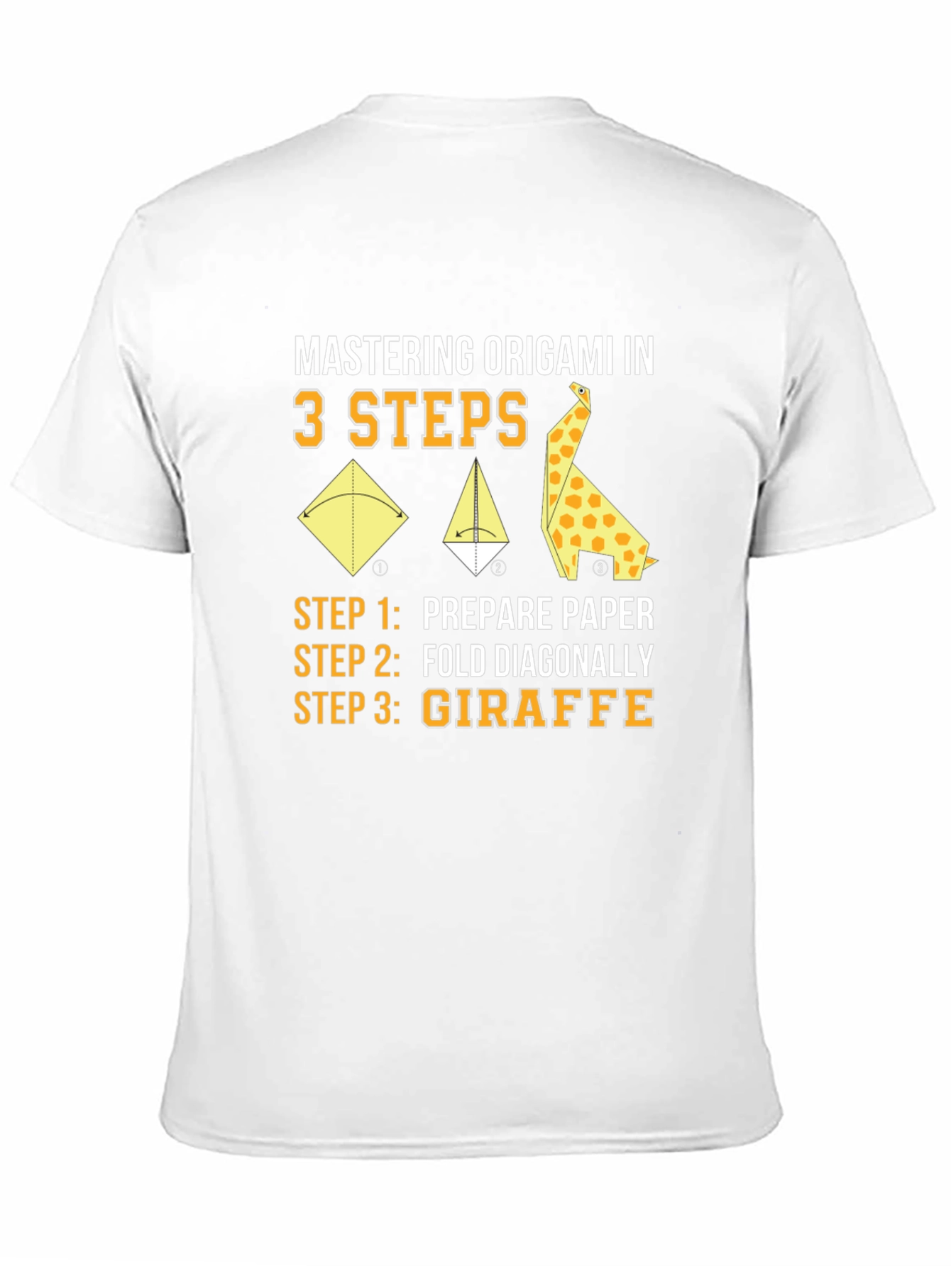 Origami Giraffe 3-Step T-Shirt