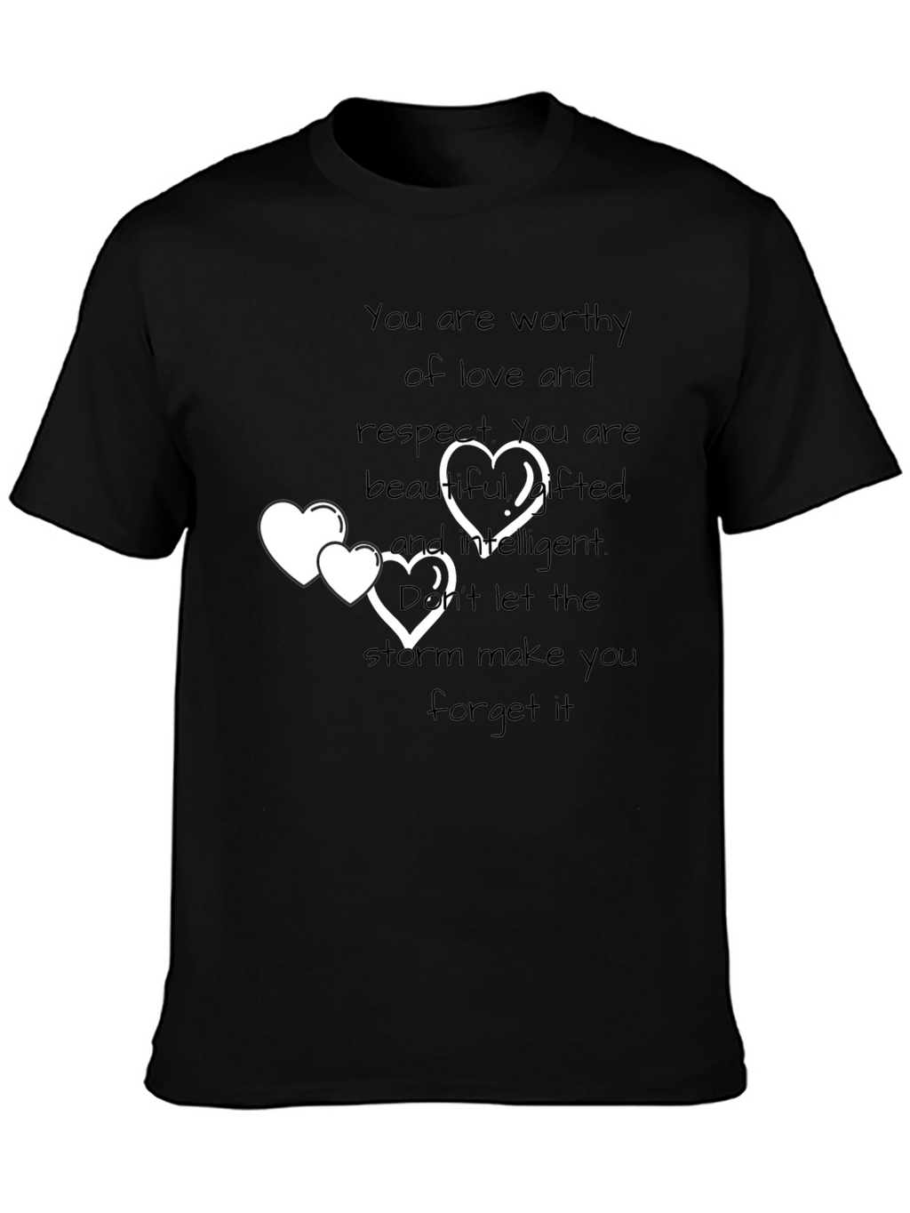 Inspirational Hearts Graphic T-Shirt