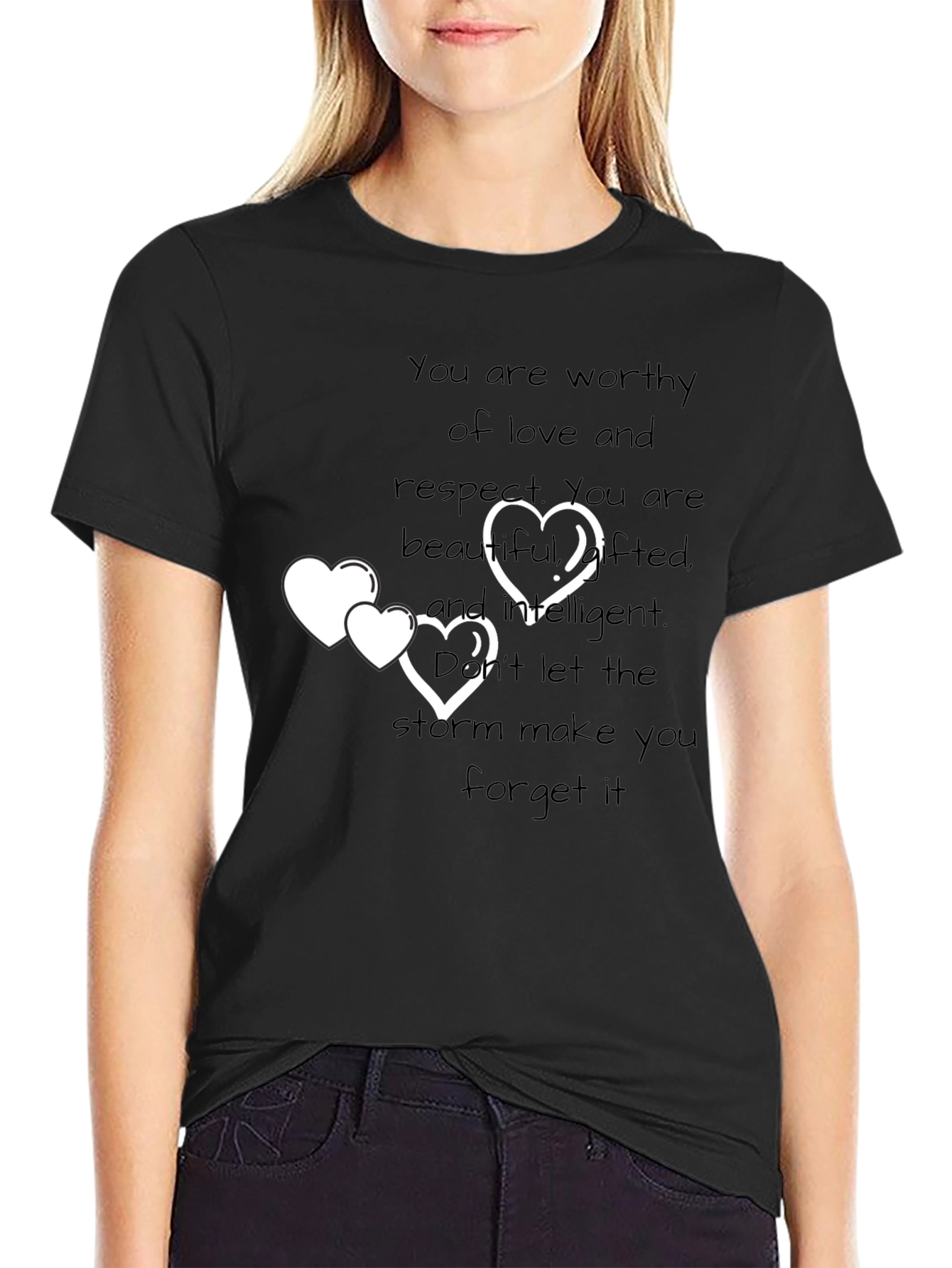 Inspirational Hearts Graphic T-Shirt