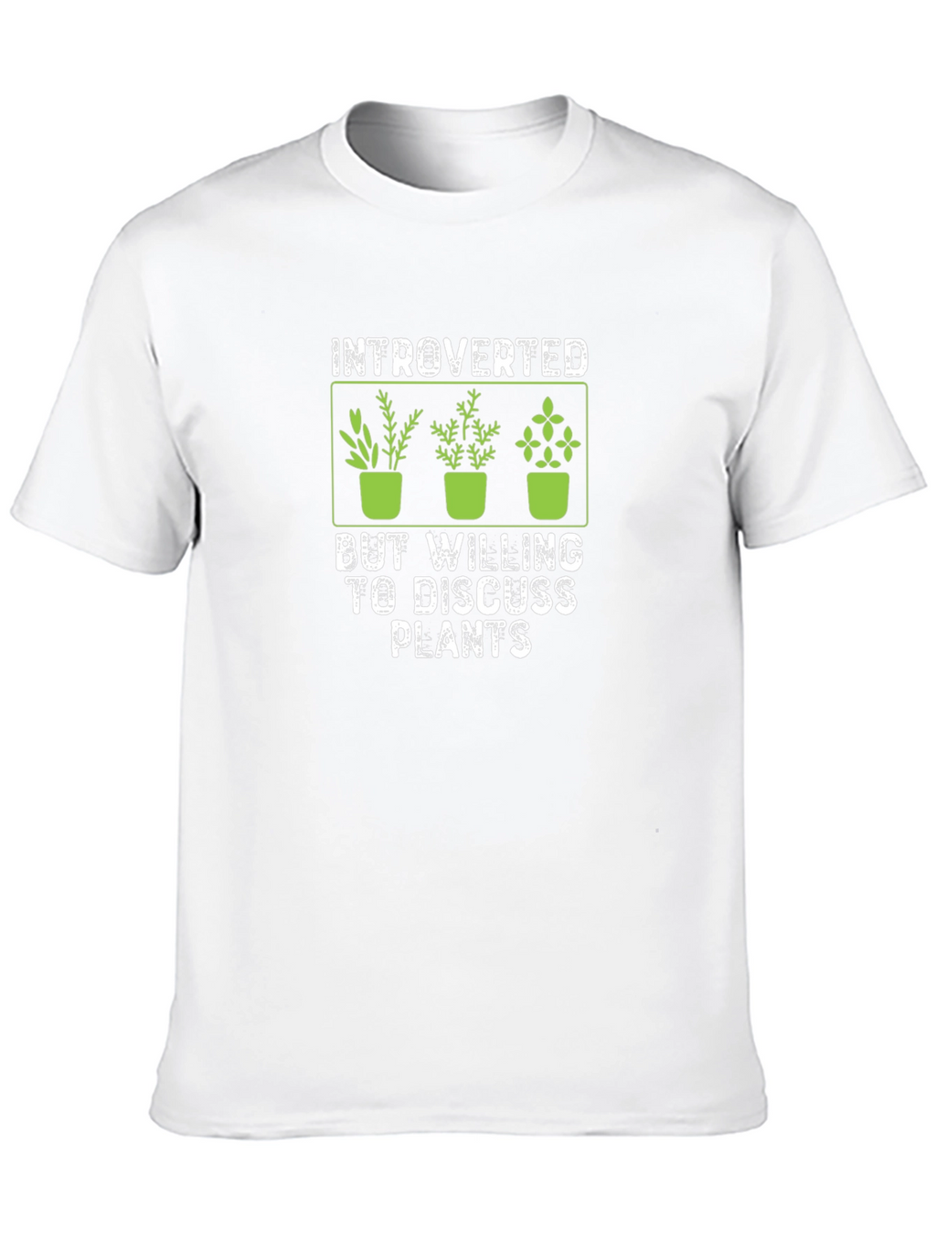 Introverted Plant Lover Graphic T-Shirt