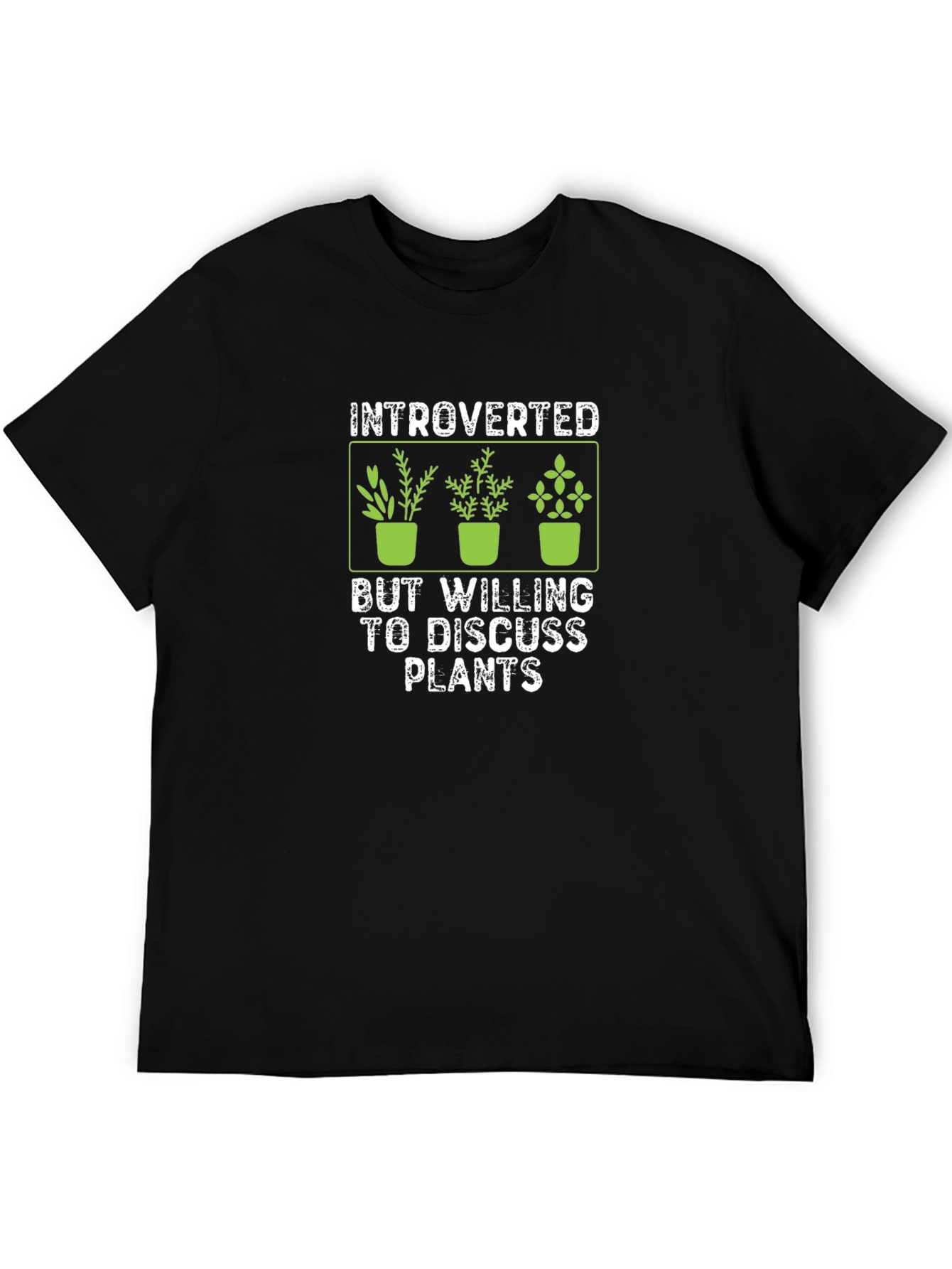 Introverted Plant Lover Graphic T-Shirt