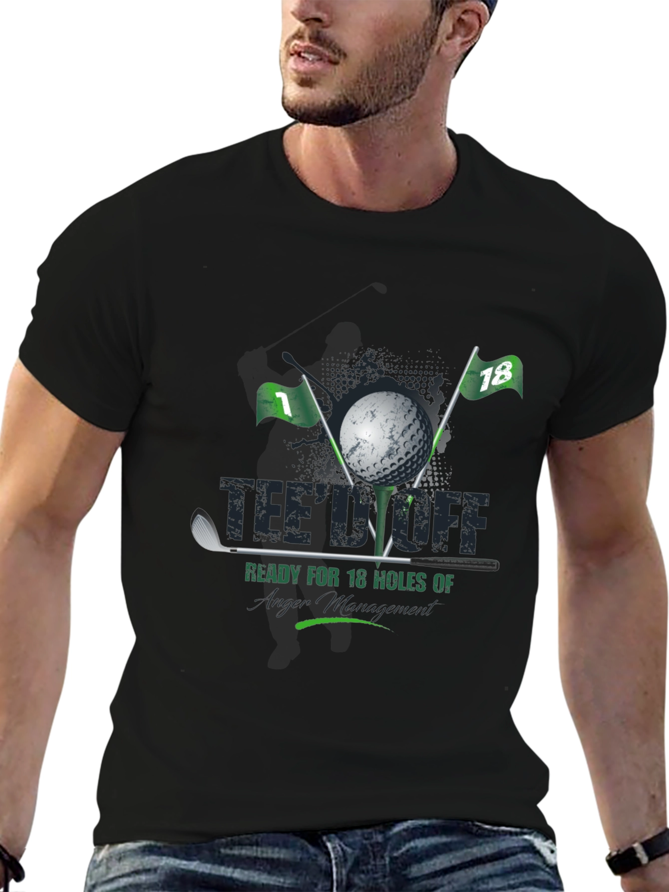 Golf T-Shirt - Ready for 18 Holes of Anger Management!