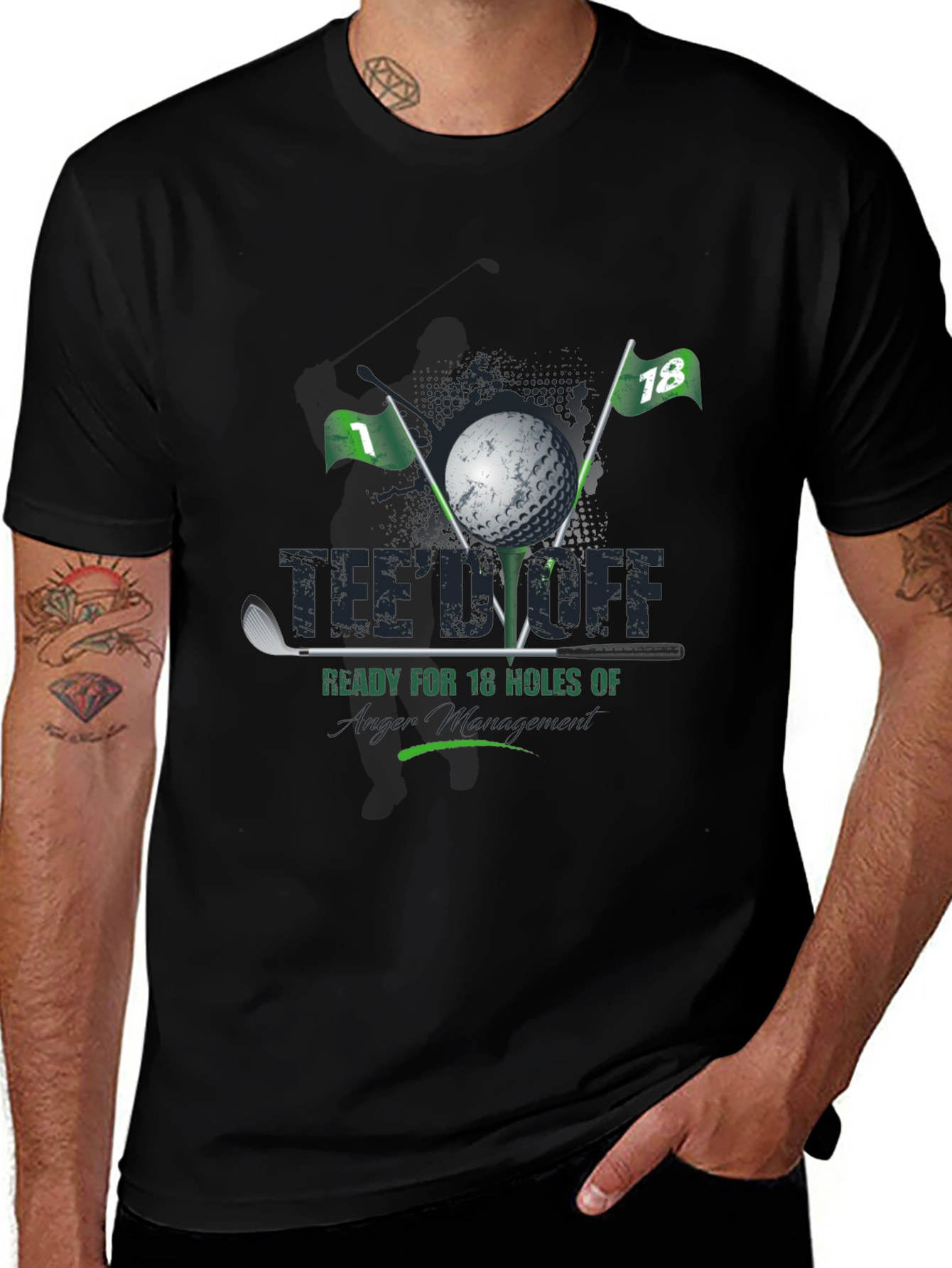 Golf T-Shirt - Ready for 18 Holes of Anger Management!
