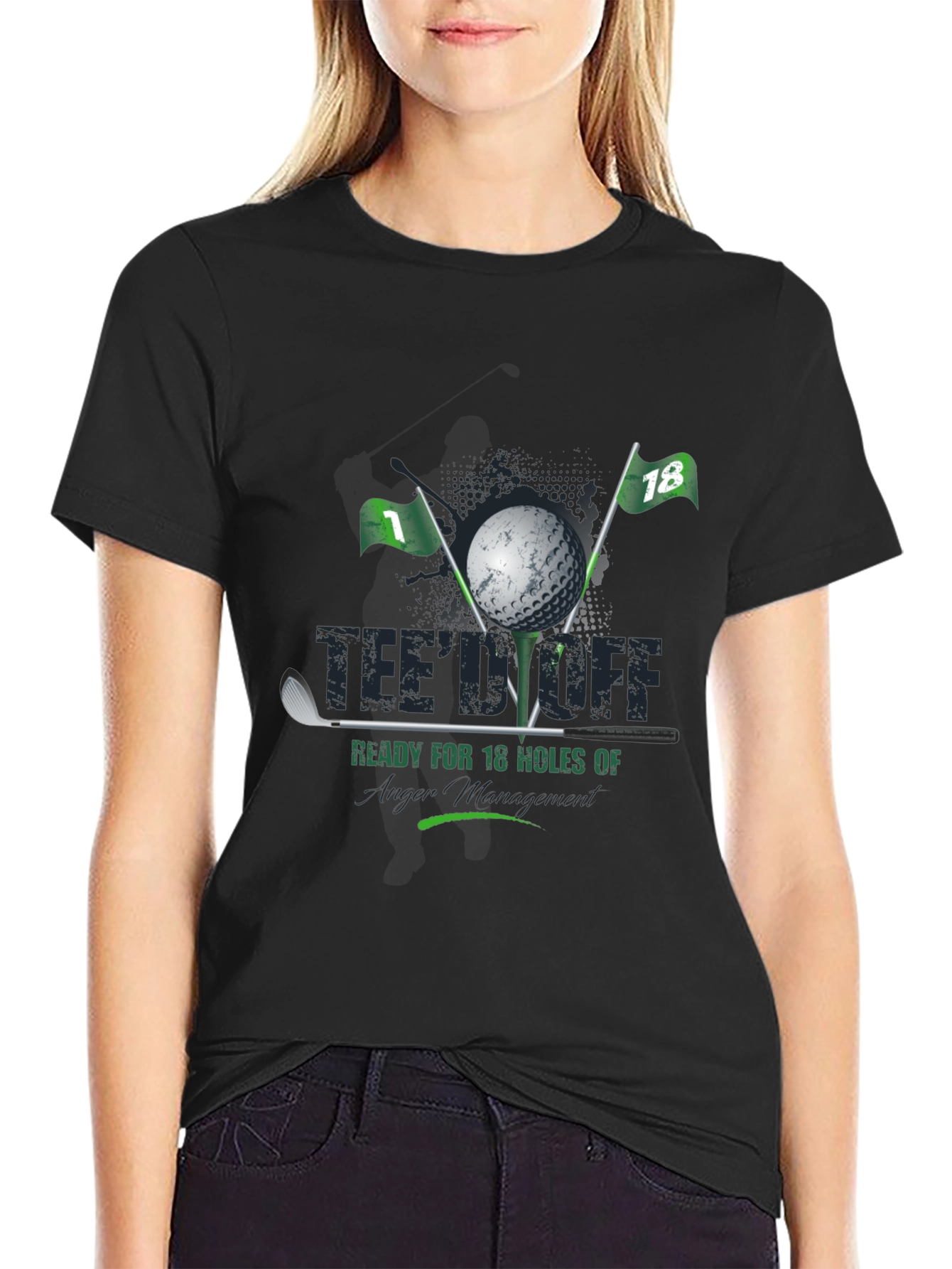 Golf T-Shirt - Ready for 18 Holes of Anger Management!
