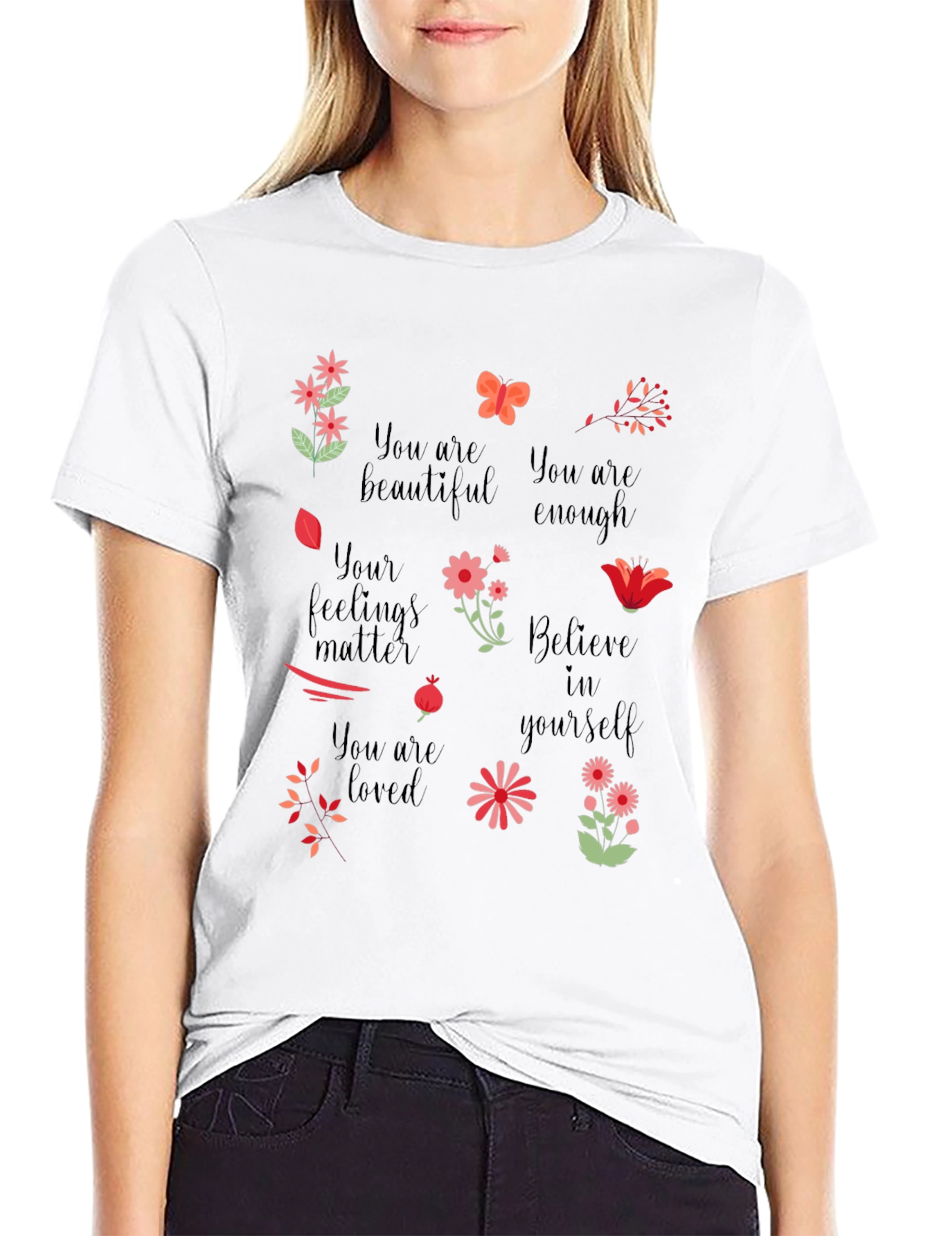 Inspirational Graphic Tee - You are Enough