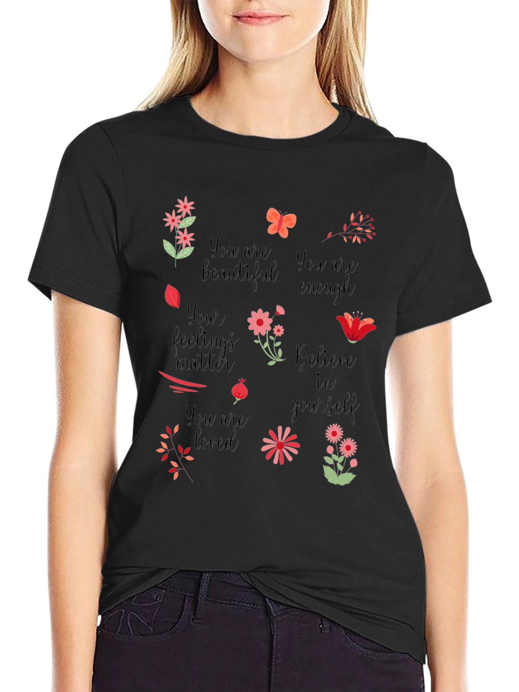 Inspirational Graphic Tee - You are Enough