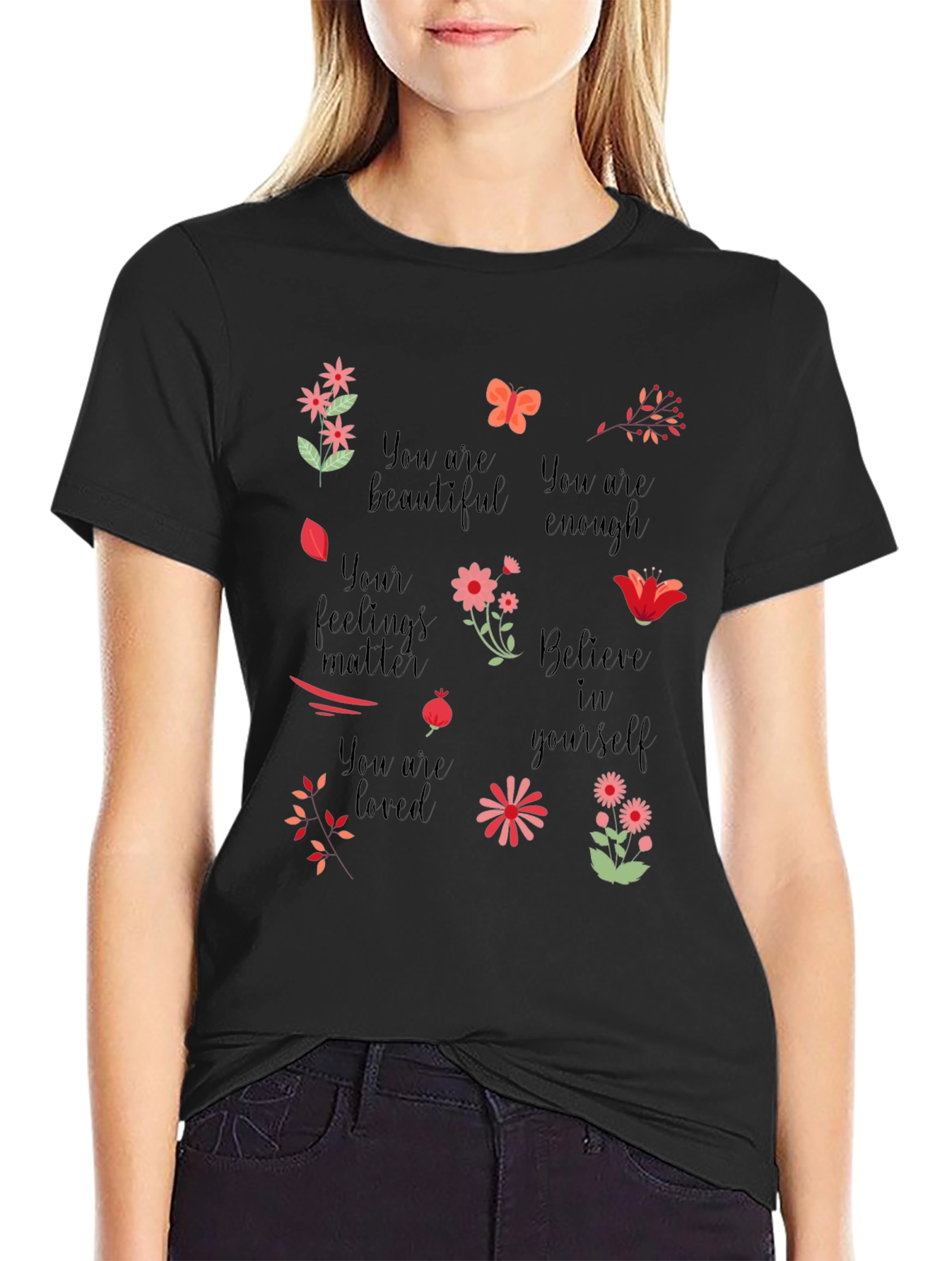 Inspirational Graphic Tee - You are Enough