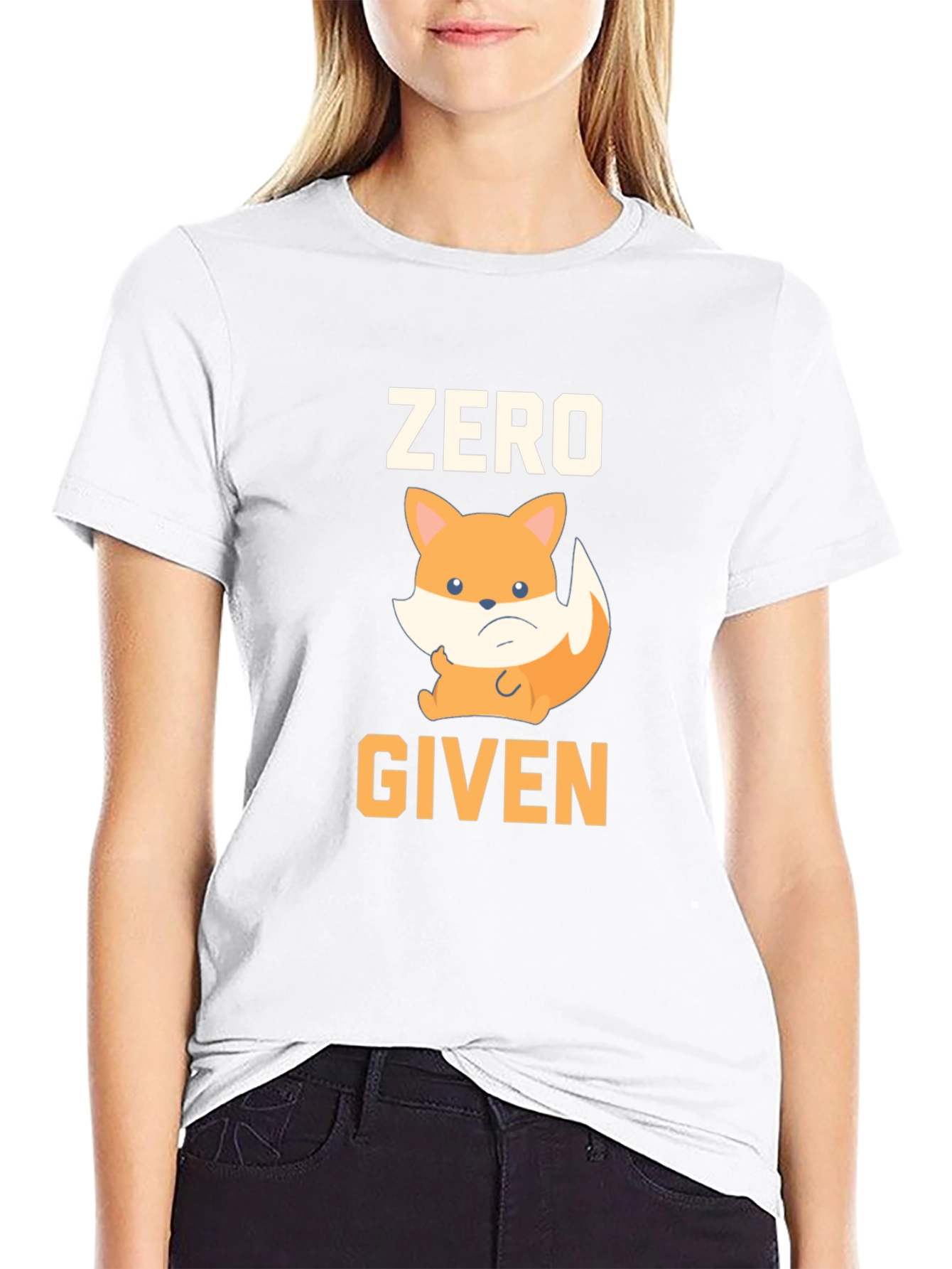 Zero Given Fox Graphic T-Shirt - Black Cotton Tee