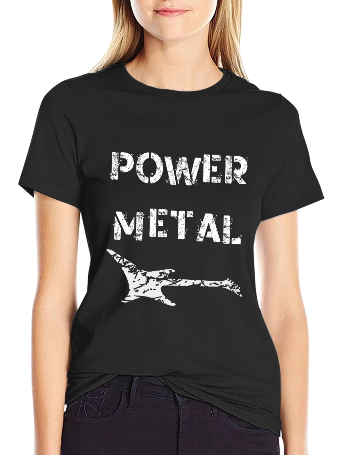 Power Metal Guitar Graphic T-Shirt