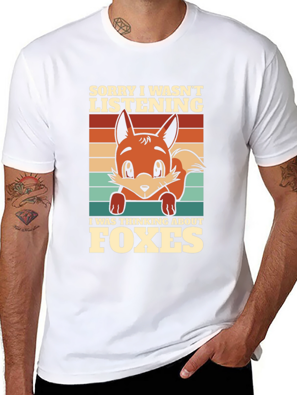 Fox Lover T-Shirt: Sorry Thinking About Foxes