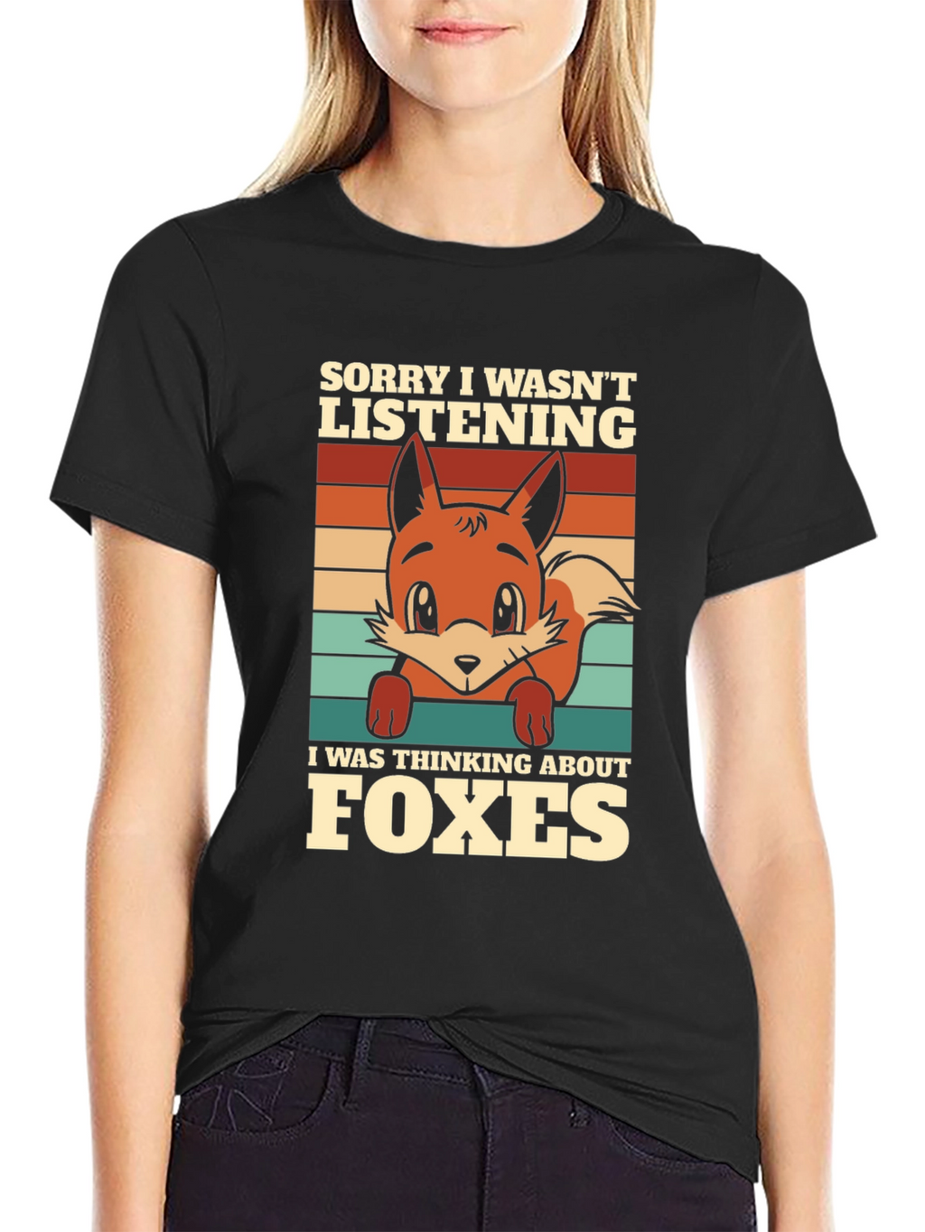 Fox Lover T-Shirt: Sorry Thinking About Foxes