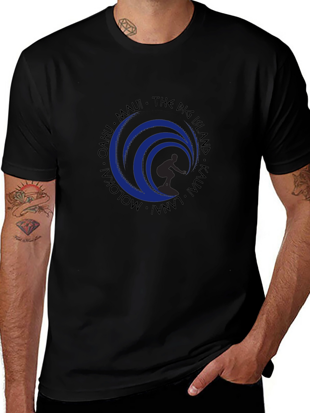 Island Wave Surfer Graphic Tee