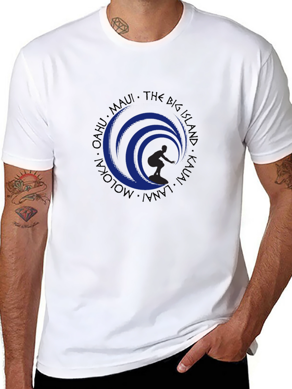 Island Wave Surfer Graphic Tee