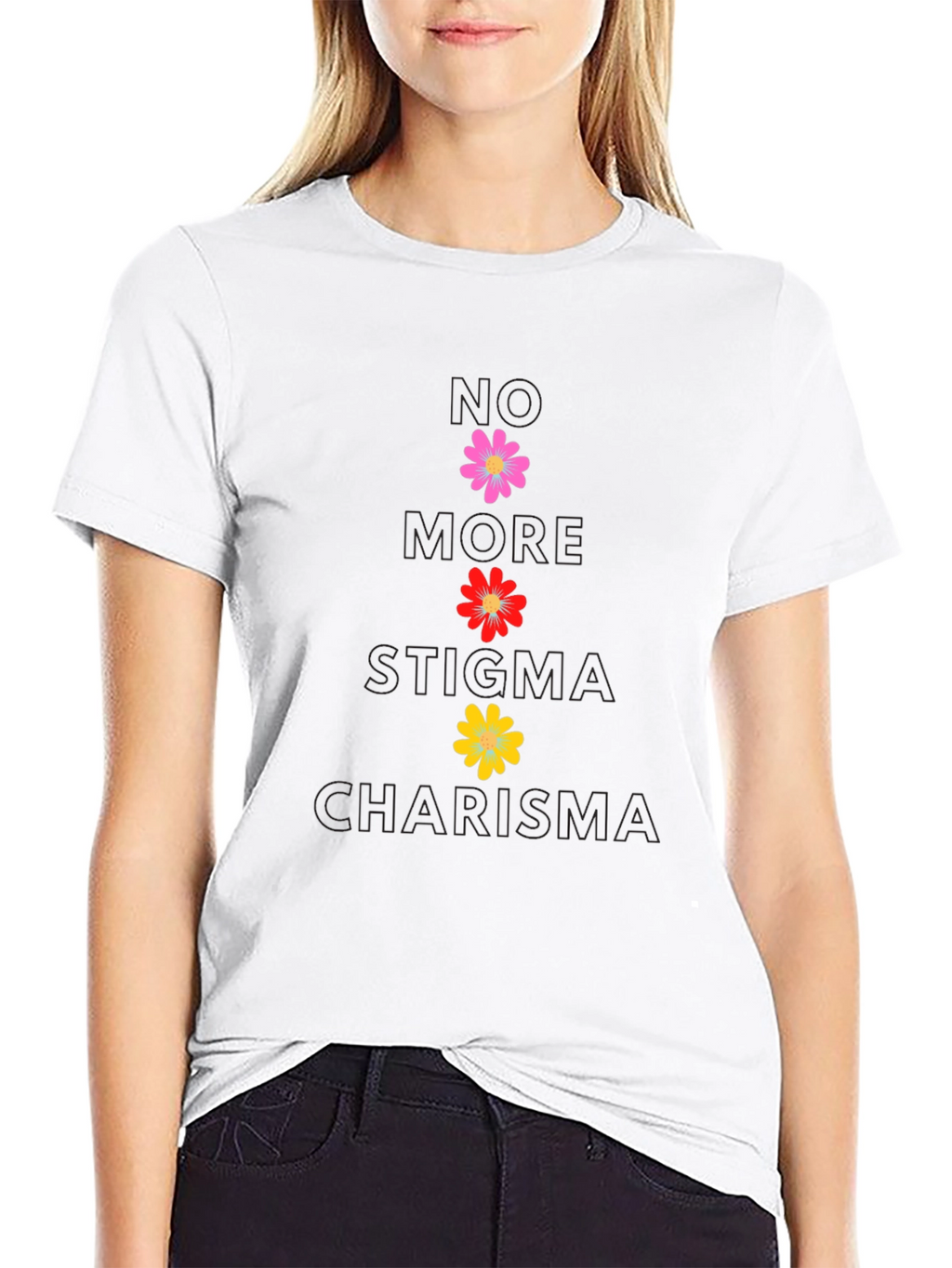 No More Stigma Charisma Floral T-Shirt