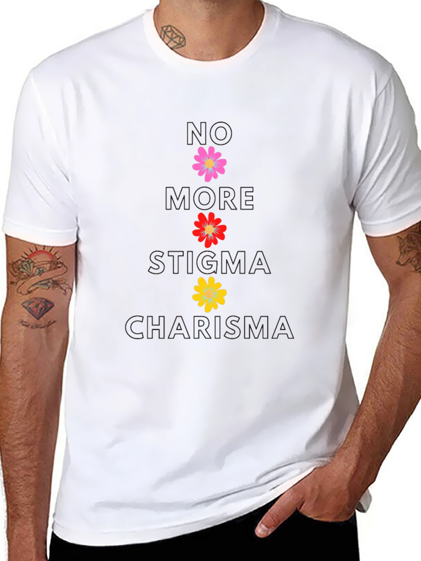 No More Stigma Charisma Floral T-Shirt
