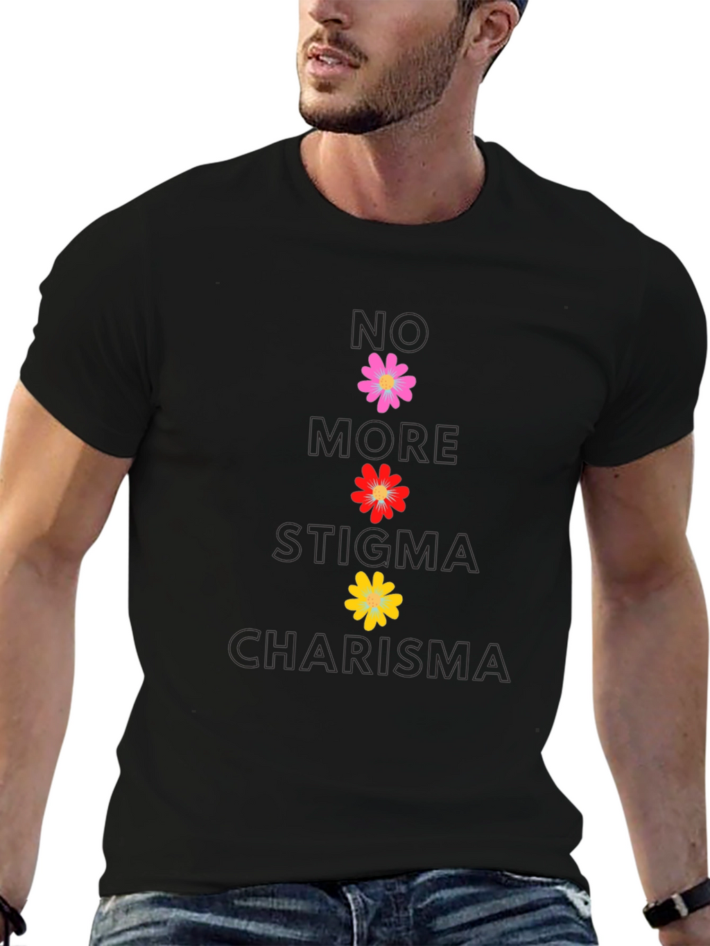 No More Stigma Charisma Floral T-Shirt