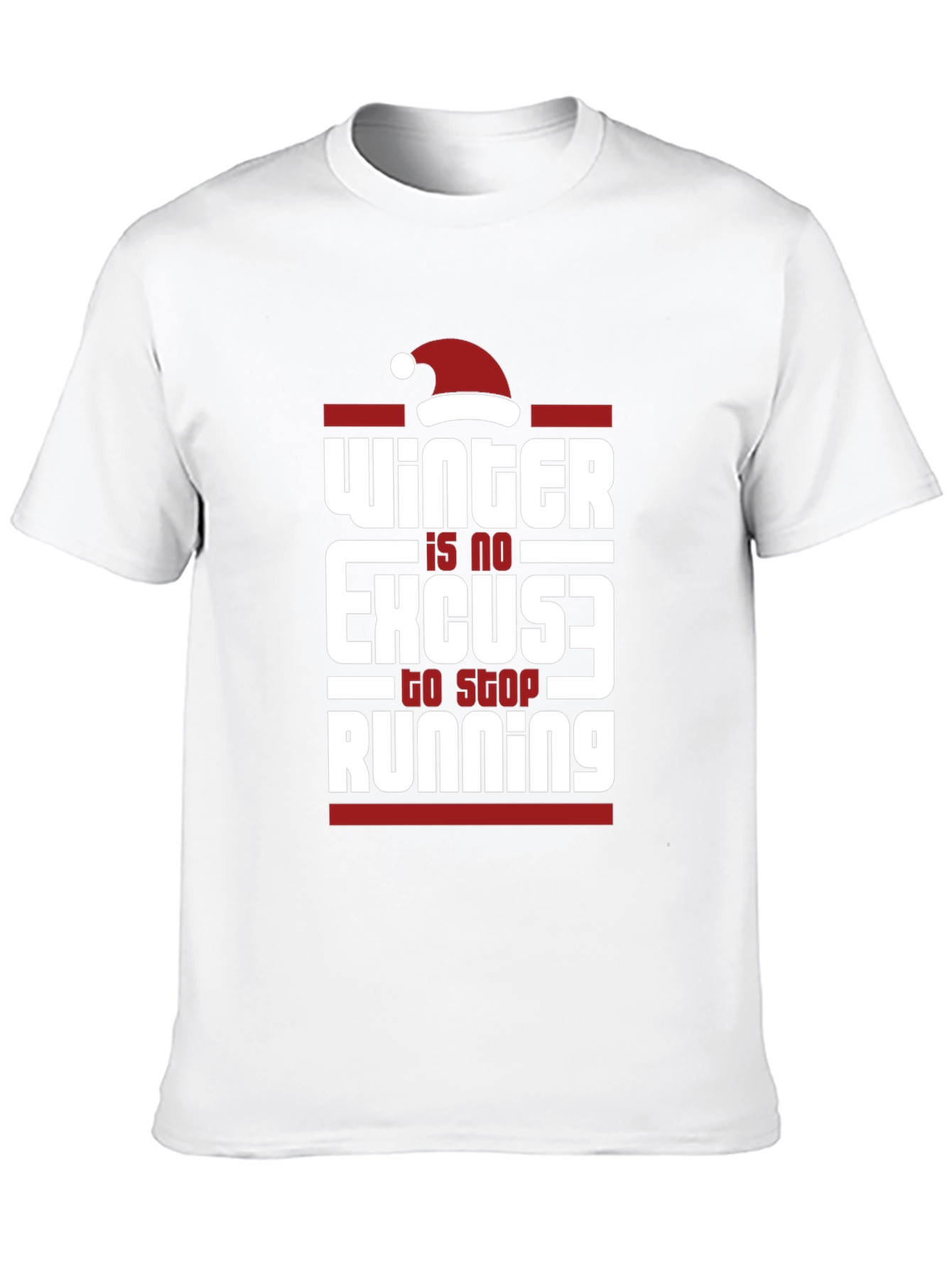Winter Running T-Shirt - No Excuses Holiday Tee