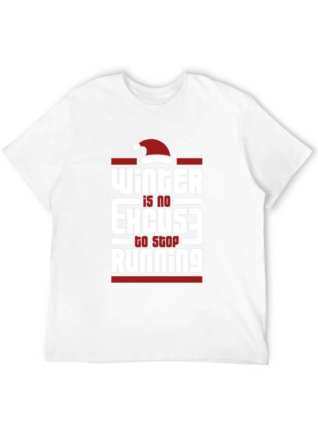 Winter Running T-Shirt - No Excuses Holiday Tee