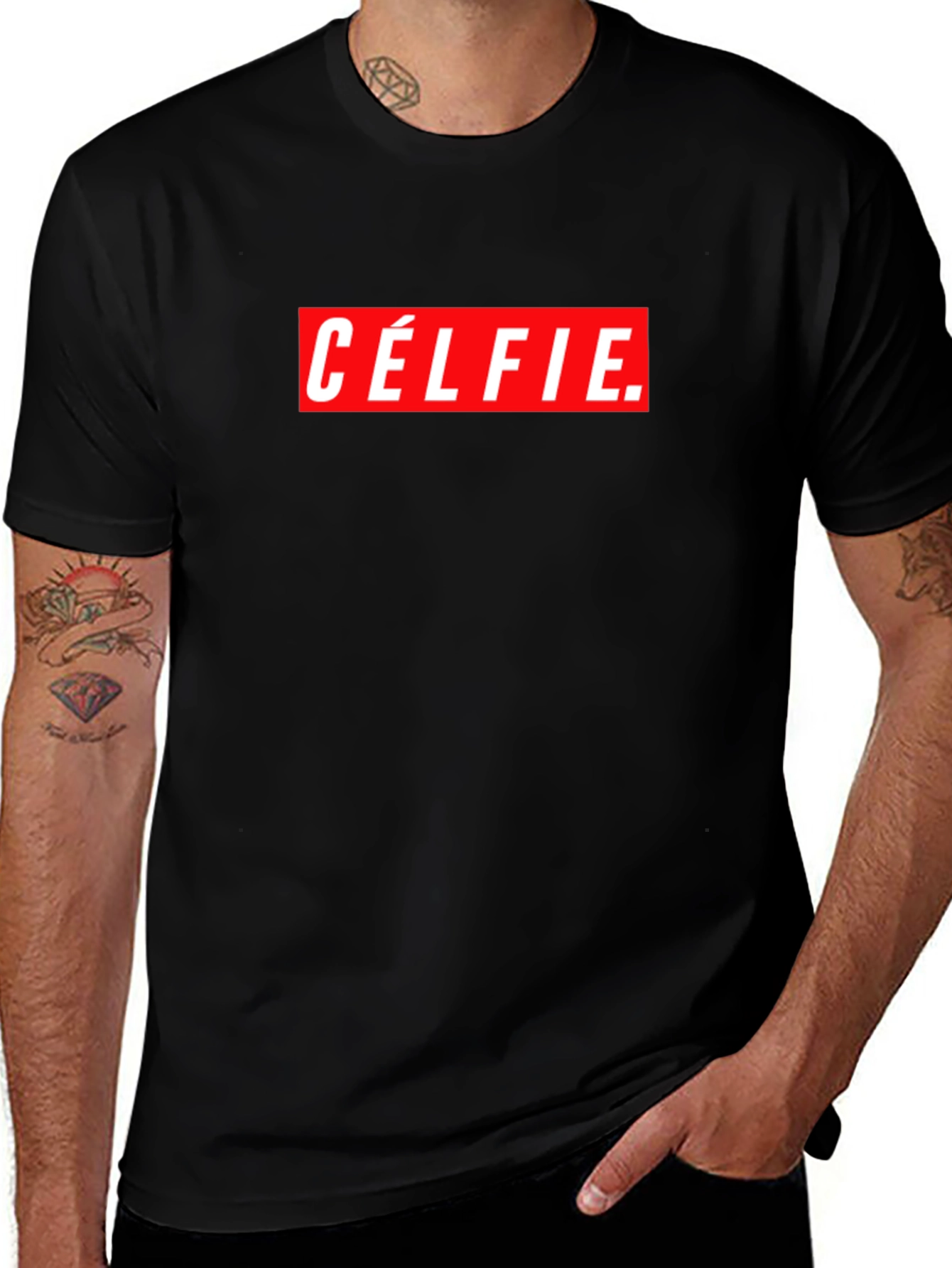 Celfie Graphic Tee - Trendy Statement Shirt