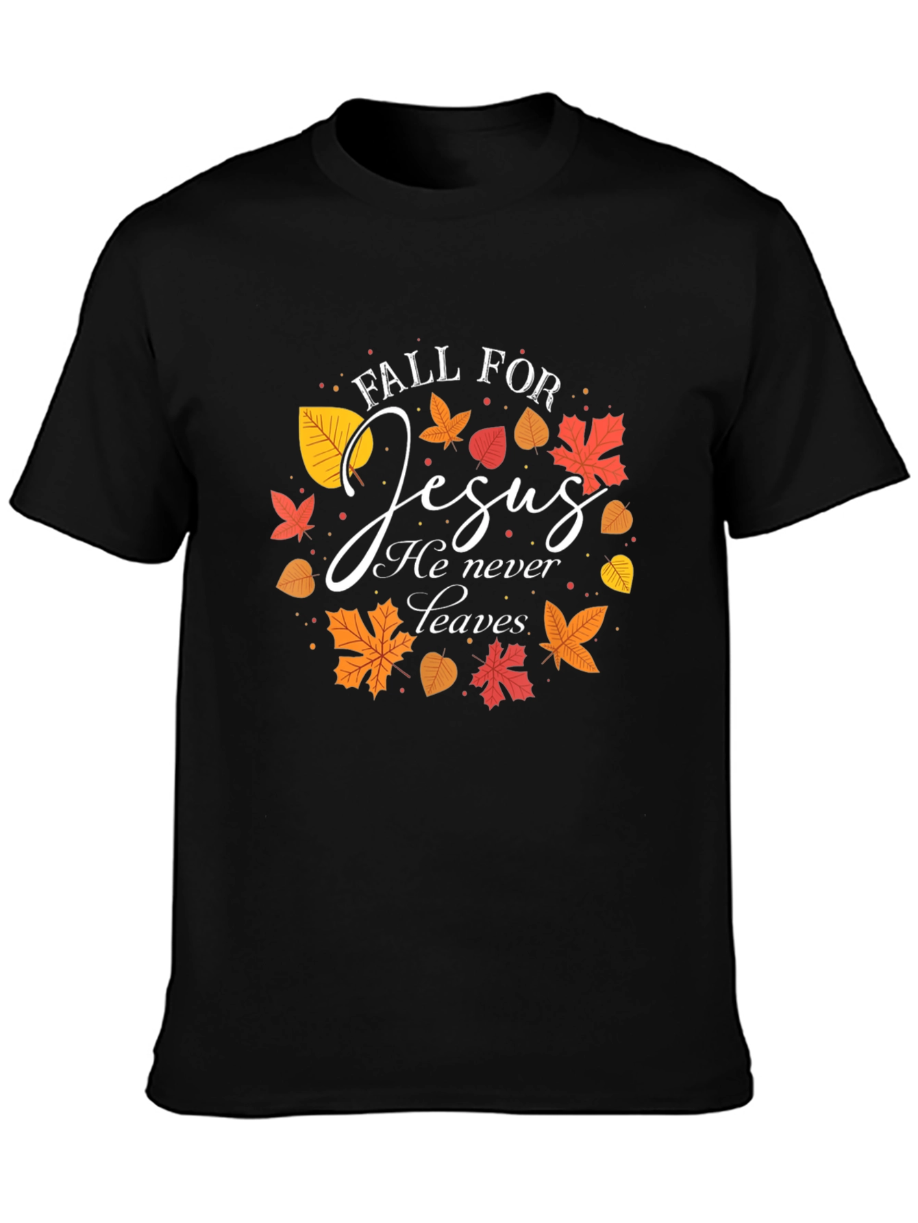 Fall For Jesus T-Shirt Autumn Christian Apparel