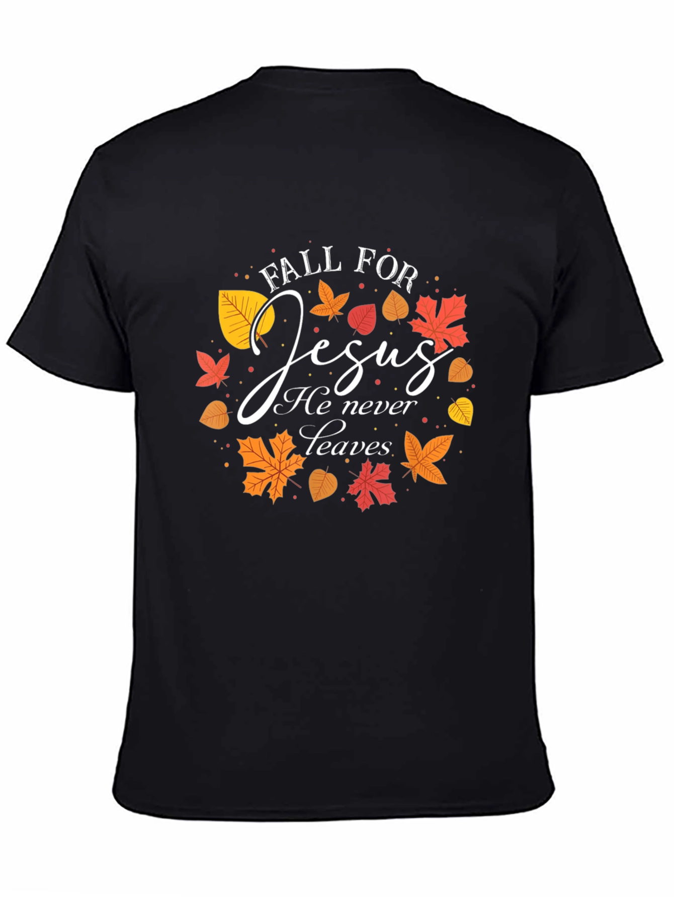Fall For Jesus T-Shirt Autumn Christian Apparel
