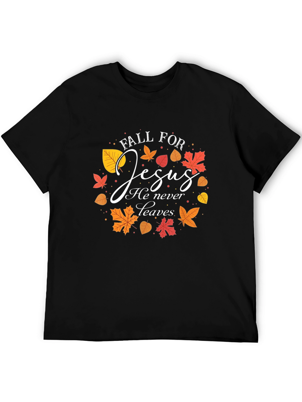 Fall For Jesus T-Shirt Autumn Christian Apparel