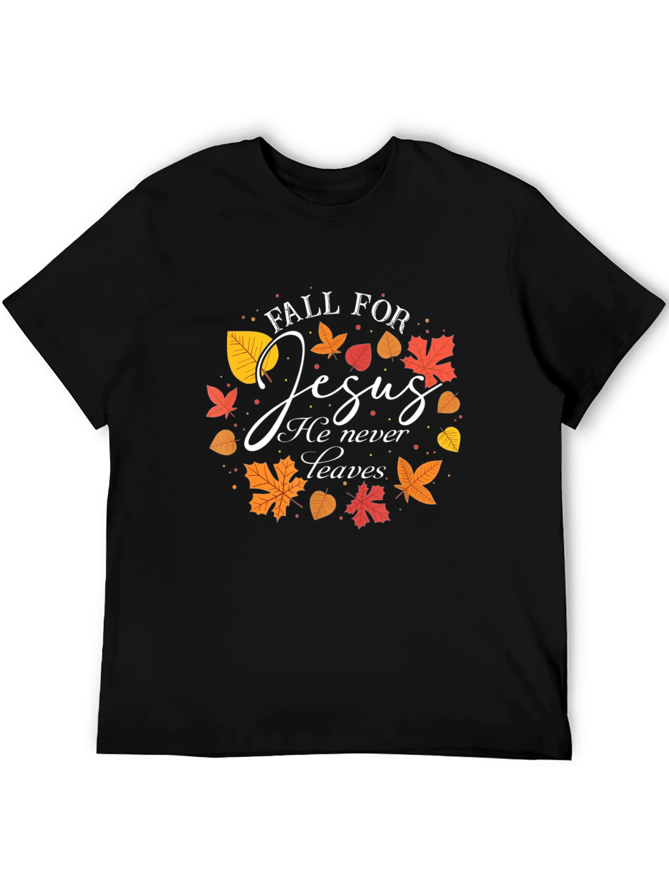Fall For Jesus T-Shirt Autumn Christian Apparel