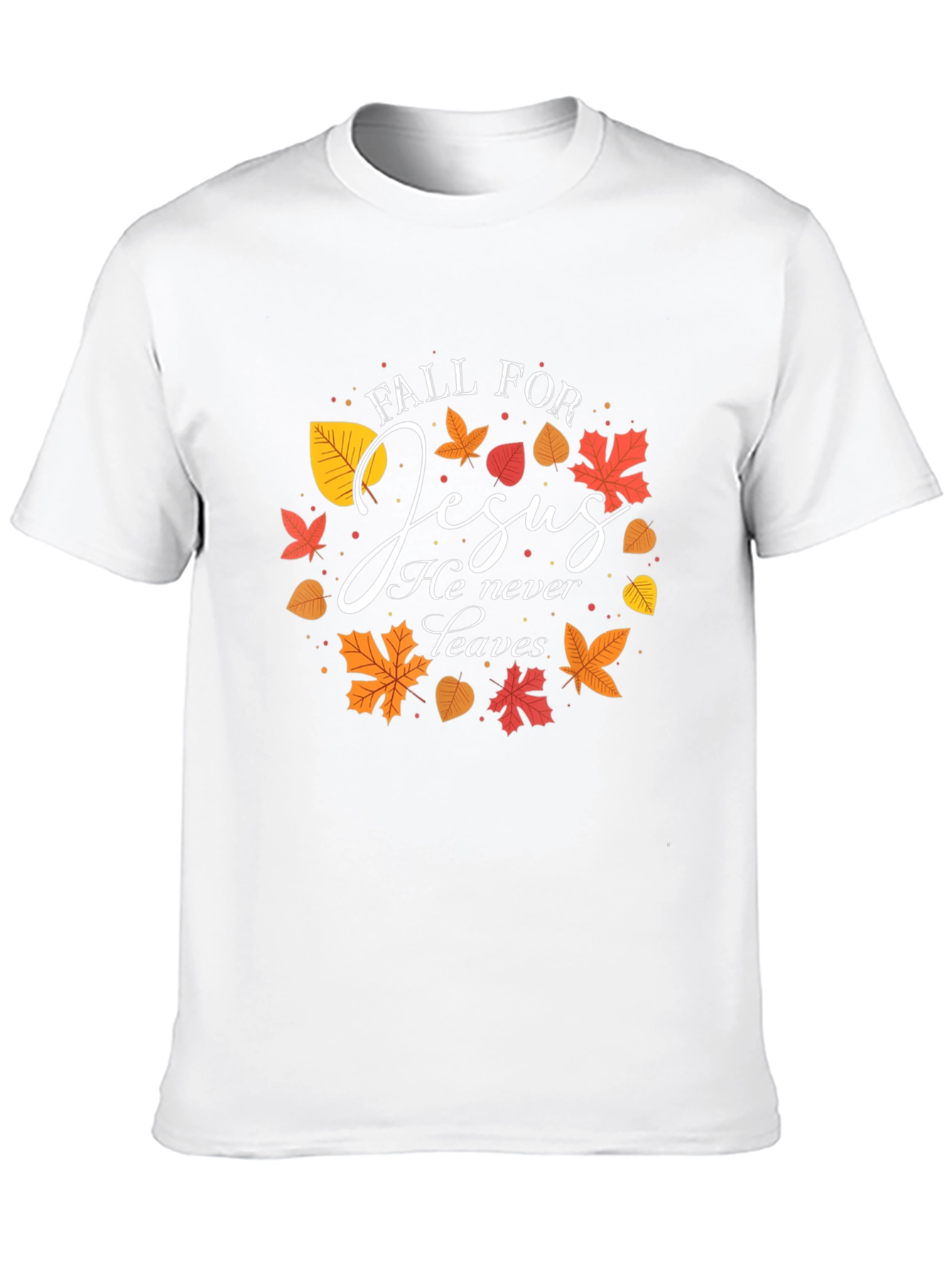 Fall For Jesus T-Shirt Autumn Christian Apparel