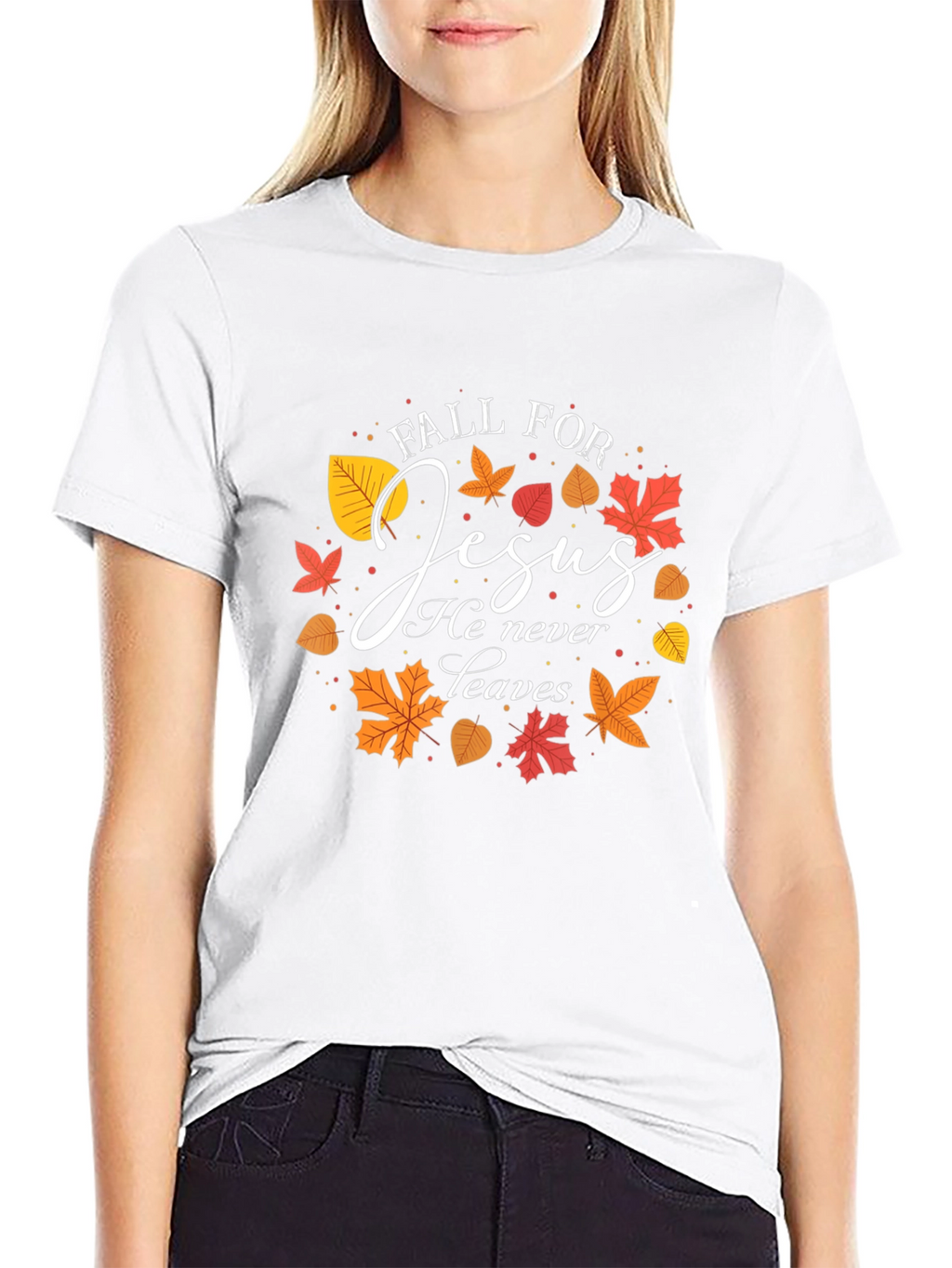 Fall For Jesus T-Shirt Autumn Christian Apparel