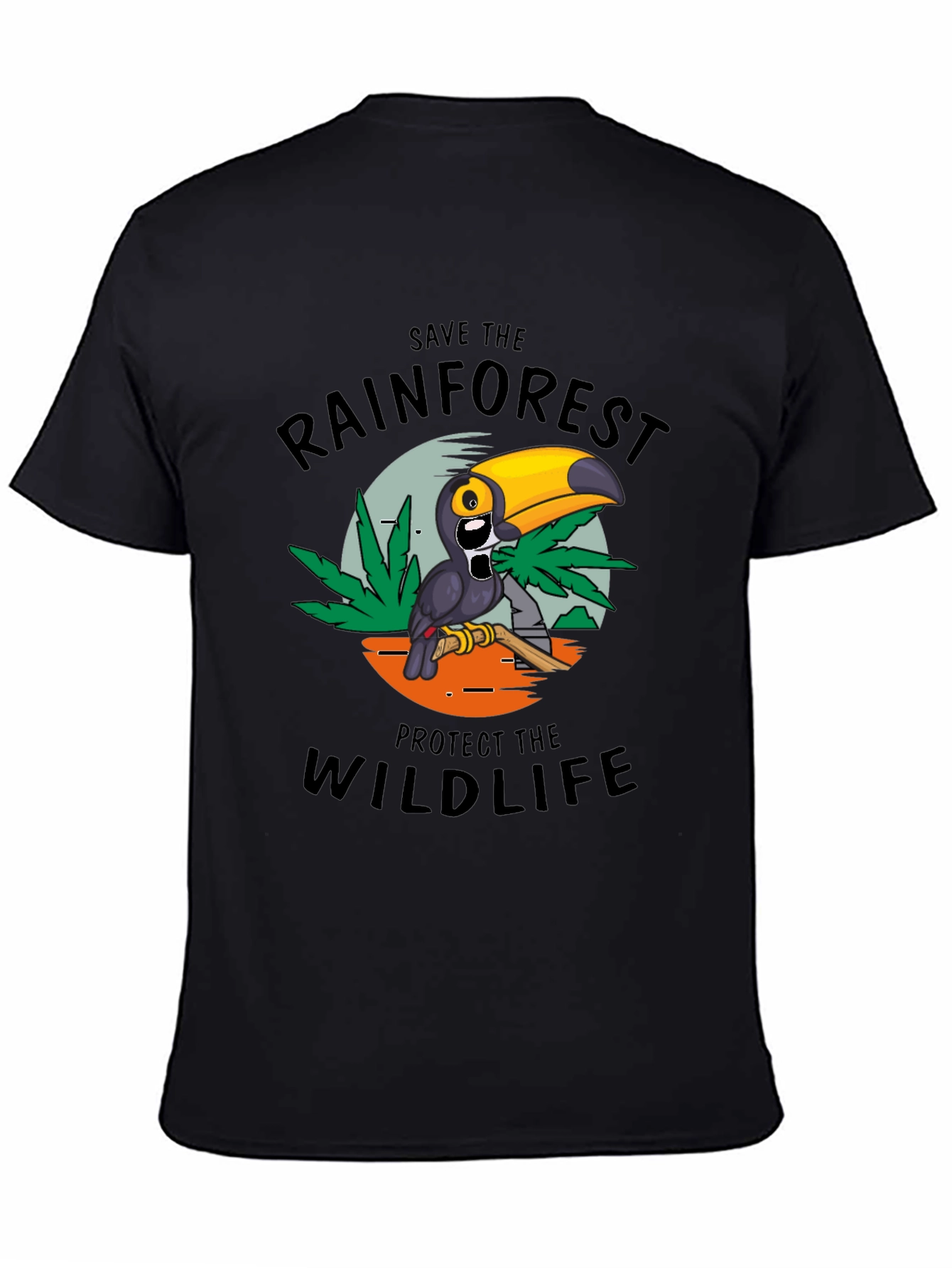 Rainforest Wildlife Graphic Tee - Save the Animals T-Shirt