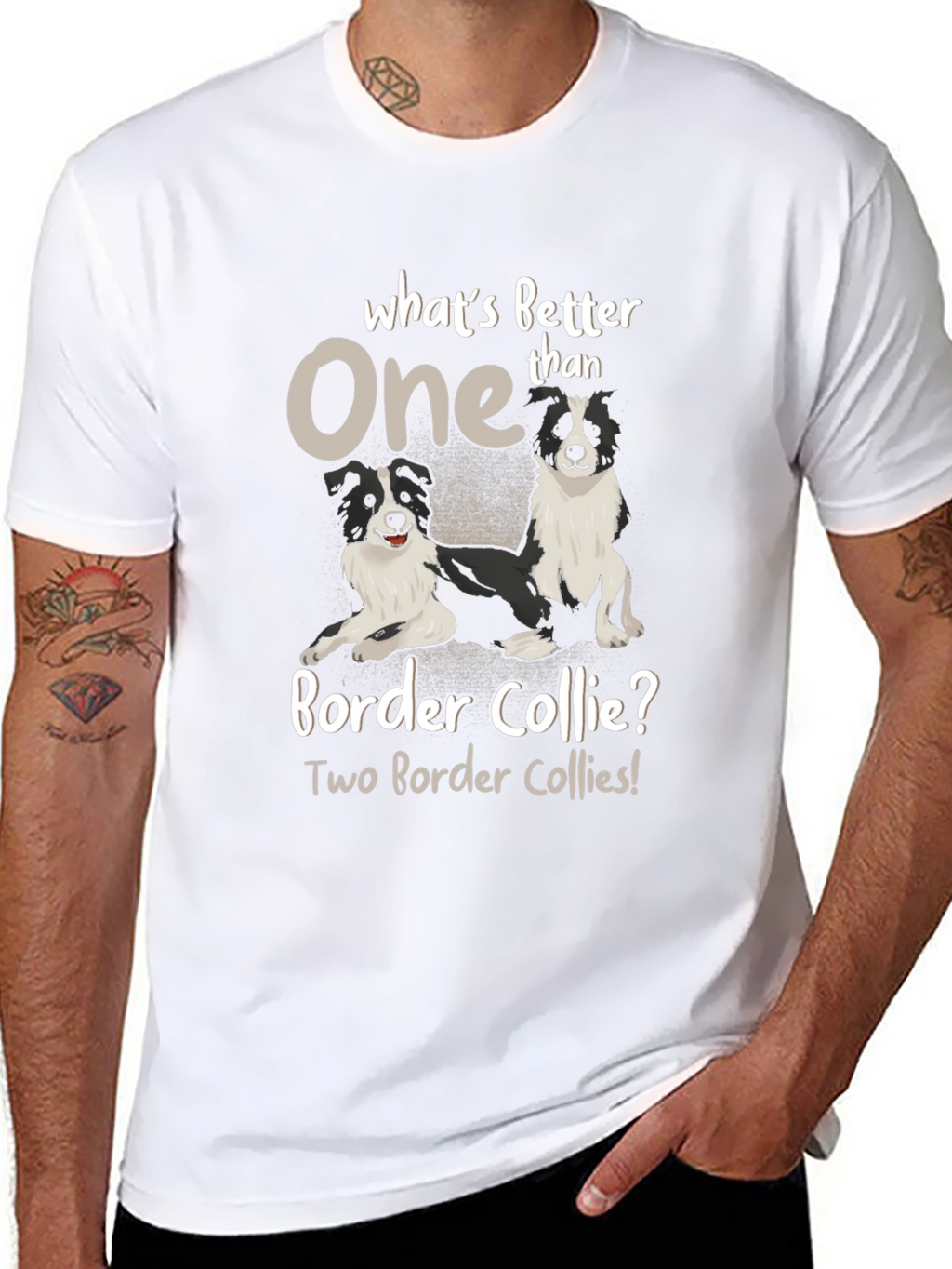 Border Collie T-Shirt - Whats Better Than One?