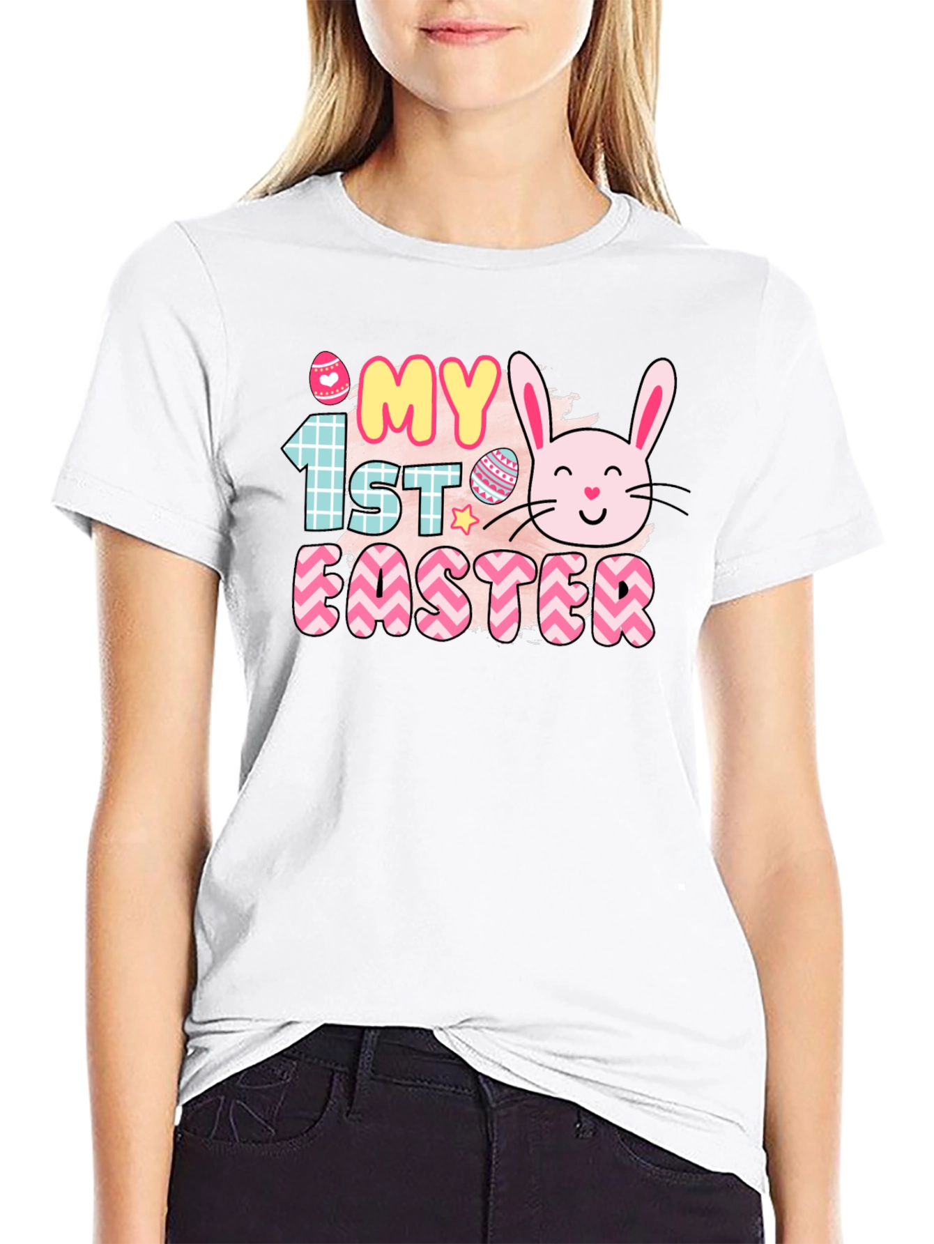 My First Easter T-Shirt - Cute Bunny Design