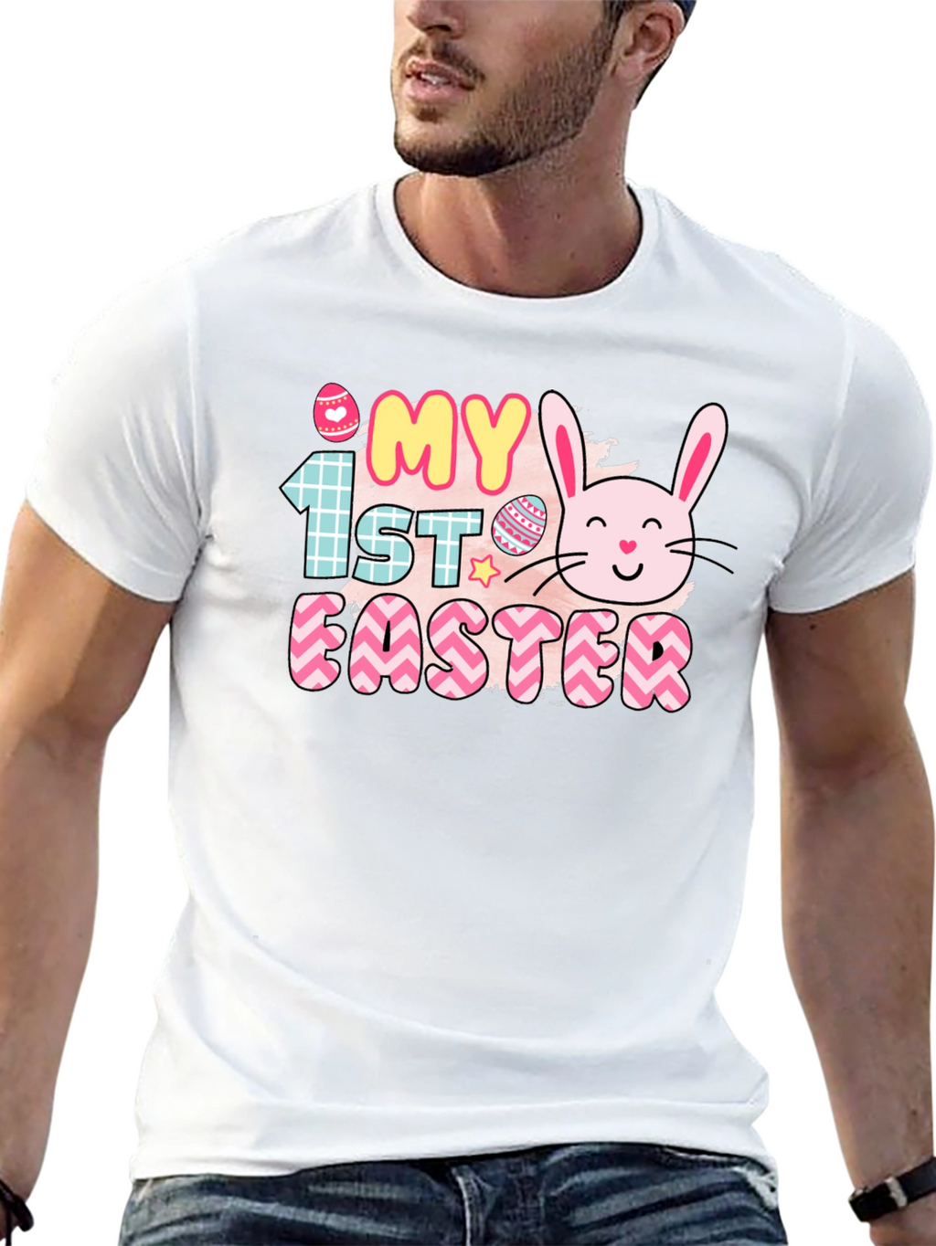 My First Easter T-Shirt - Cute Bunny Design