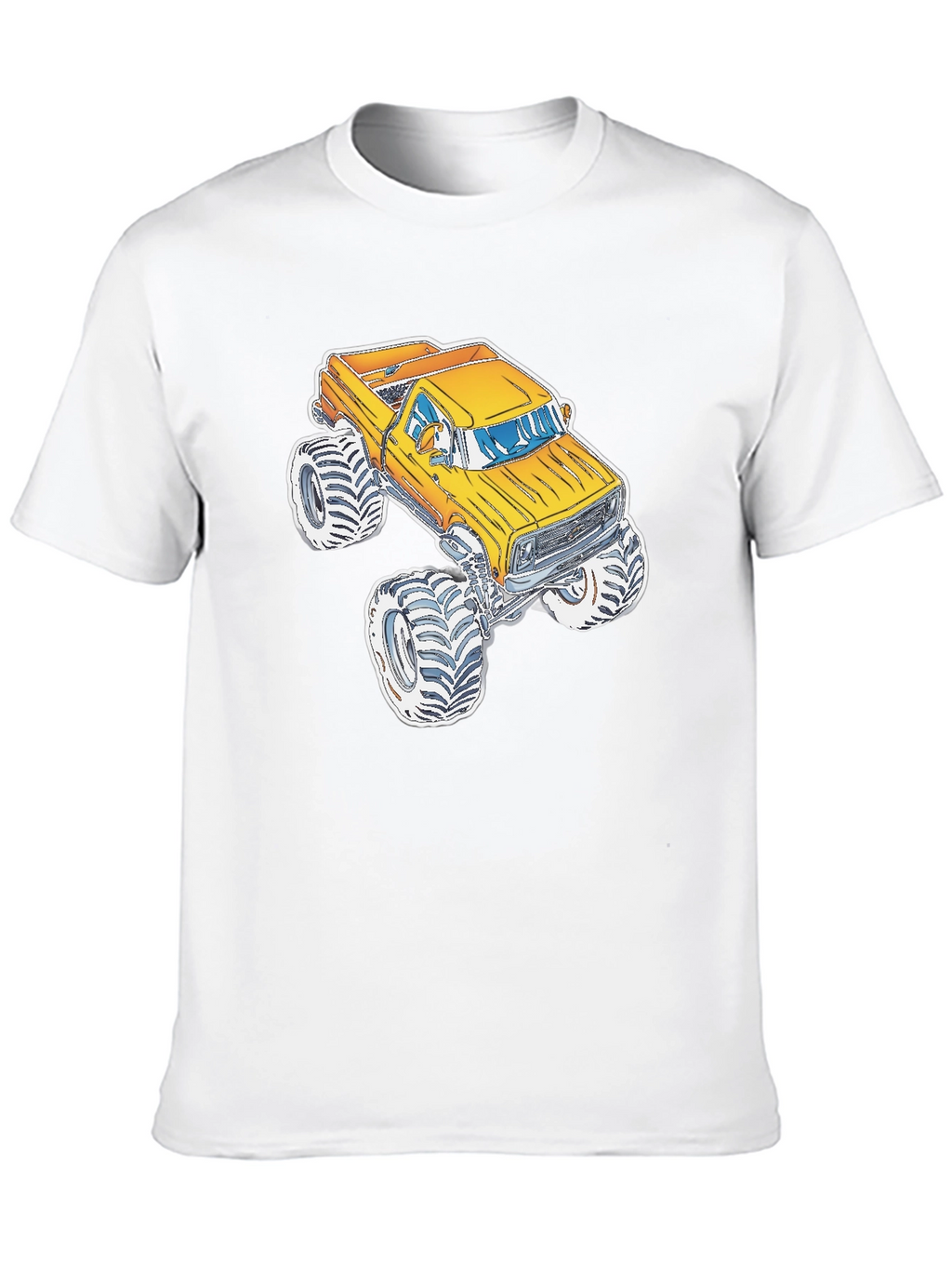 Monster Truck Graphic Tee - Black Cotton Blend