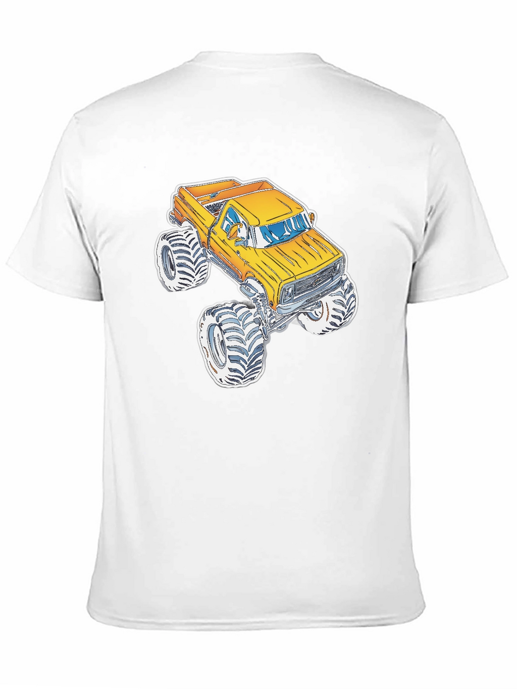 Monster Truck Graphic Tee - Black Cotton Blend