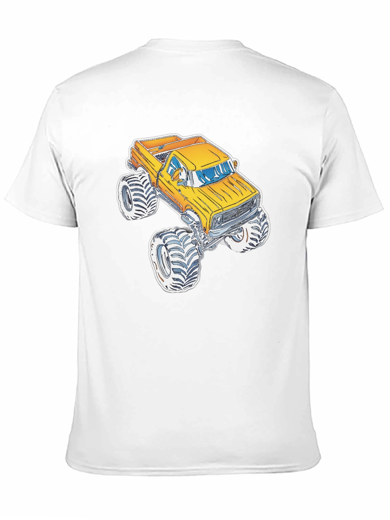 Monster Truck Graphic Tee - Black Cotton Blend
