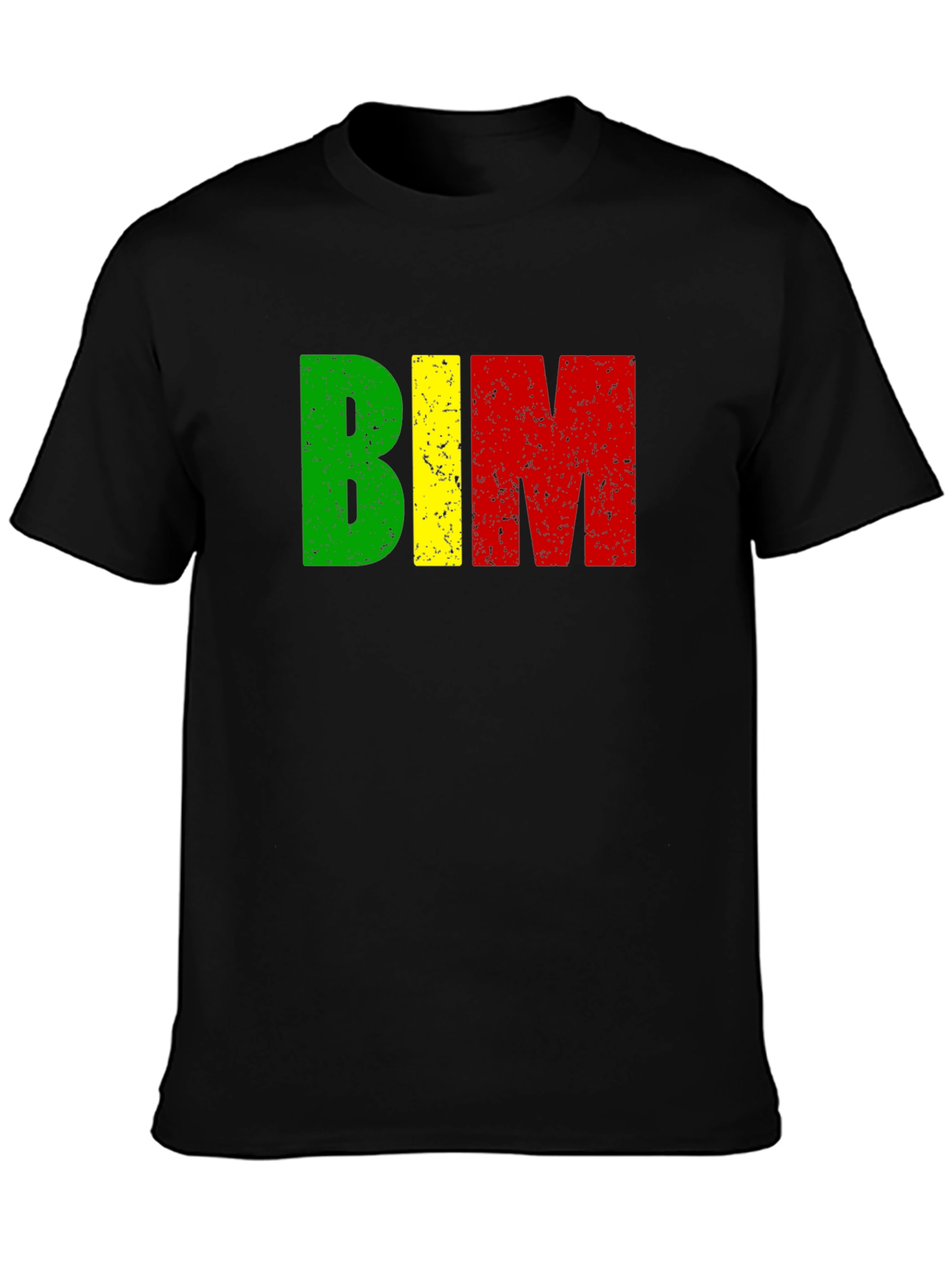 BIM Letters T-Shirt - Green Yellow and Red