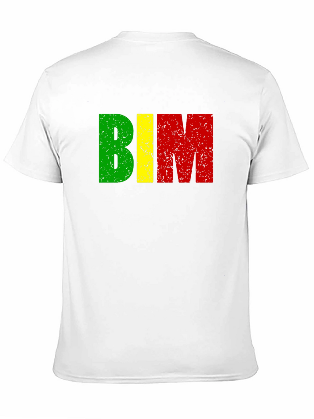 BIM Letters T-Shirt - Green Yellow and Red