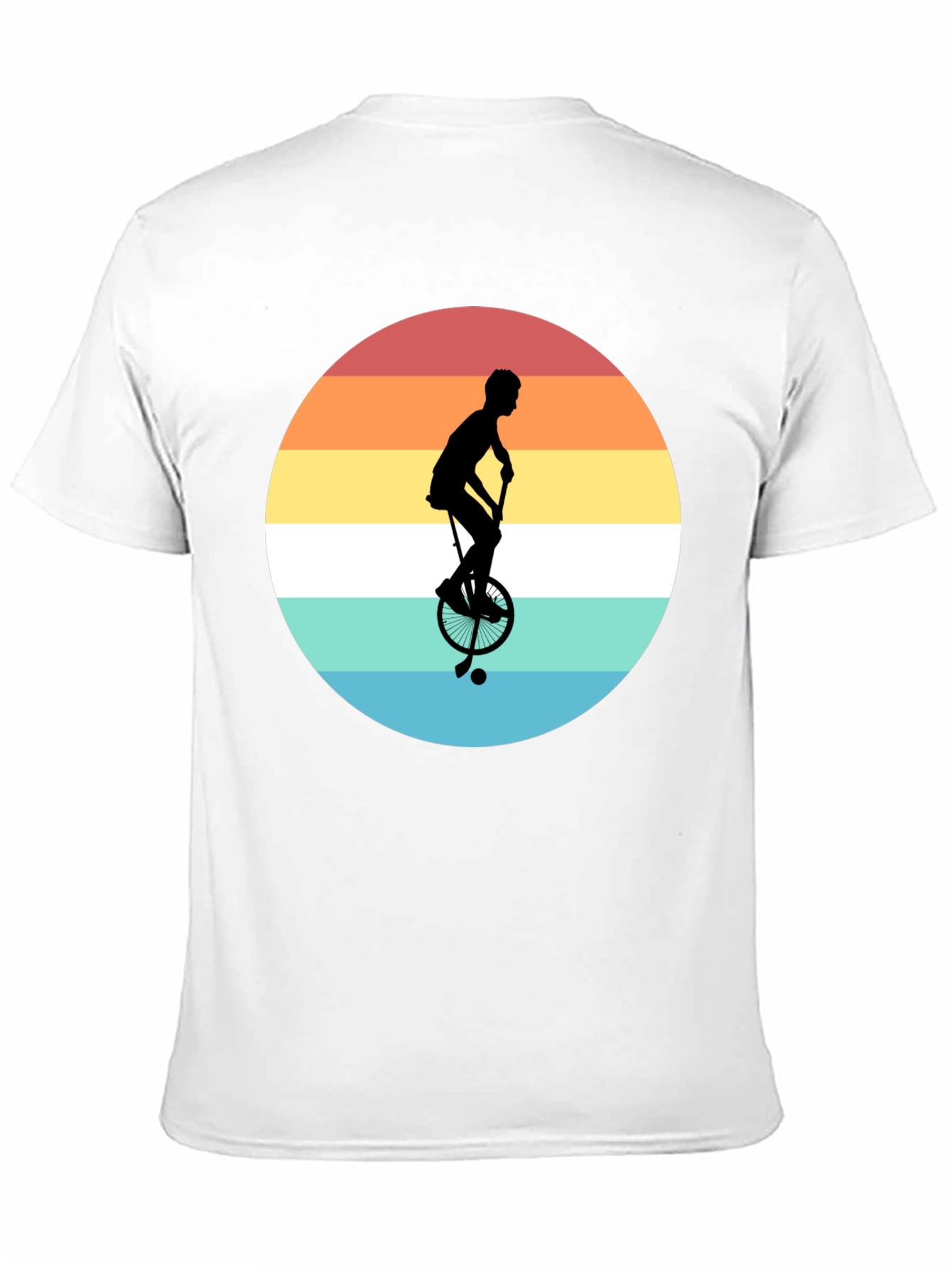 Retro Unicycle Sunset T-Shirt